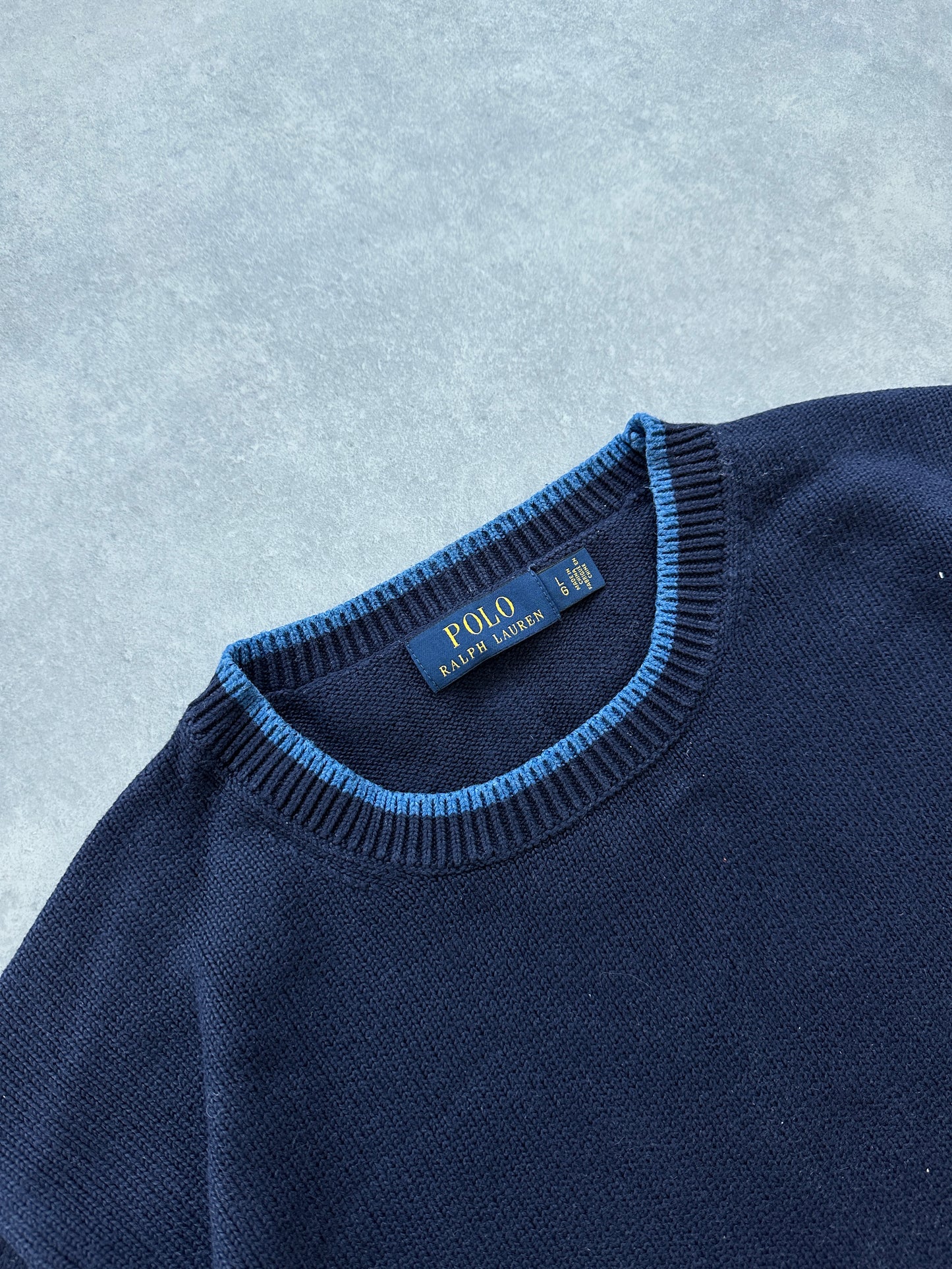 Polo by Ralph Lauren muški navy plavi džemper (L)