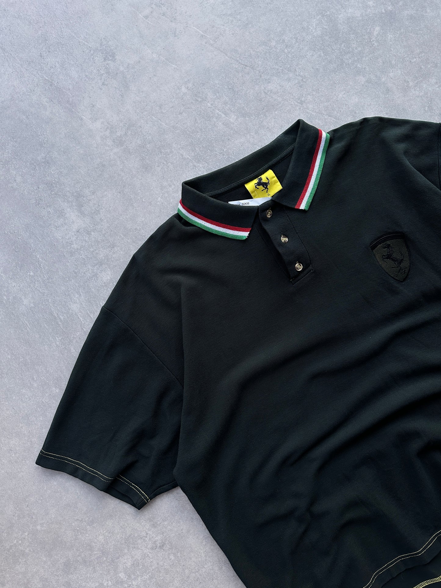Ferrari muška crna polo majica (XL)