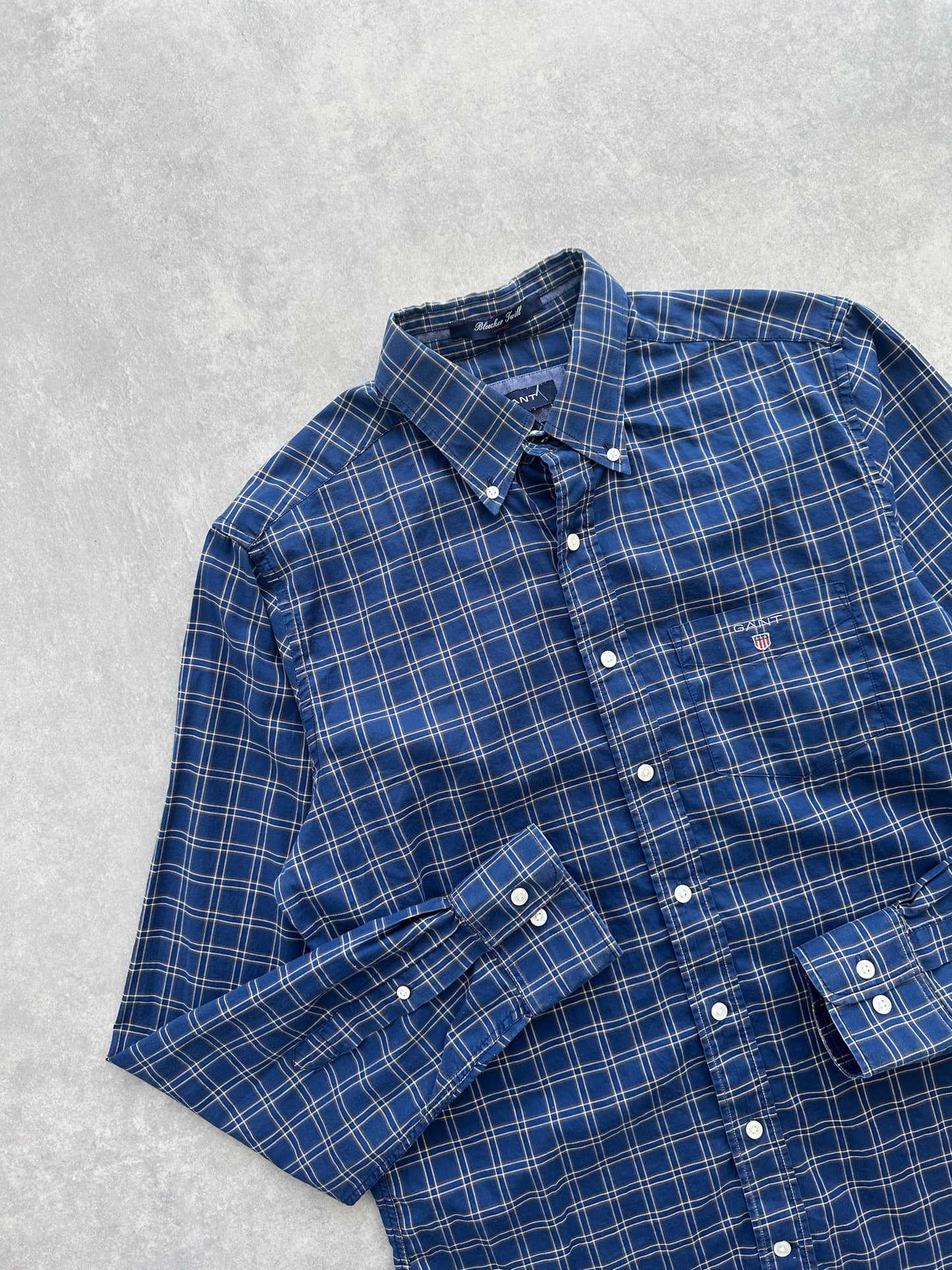 Gant muška karirana slim fit košulja (M)