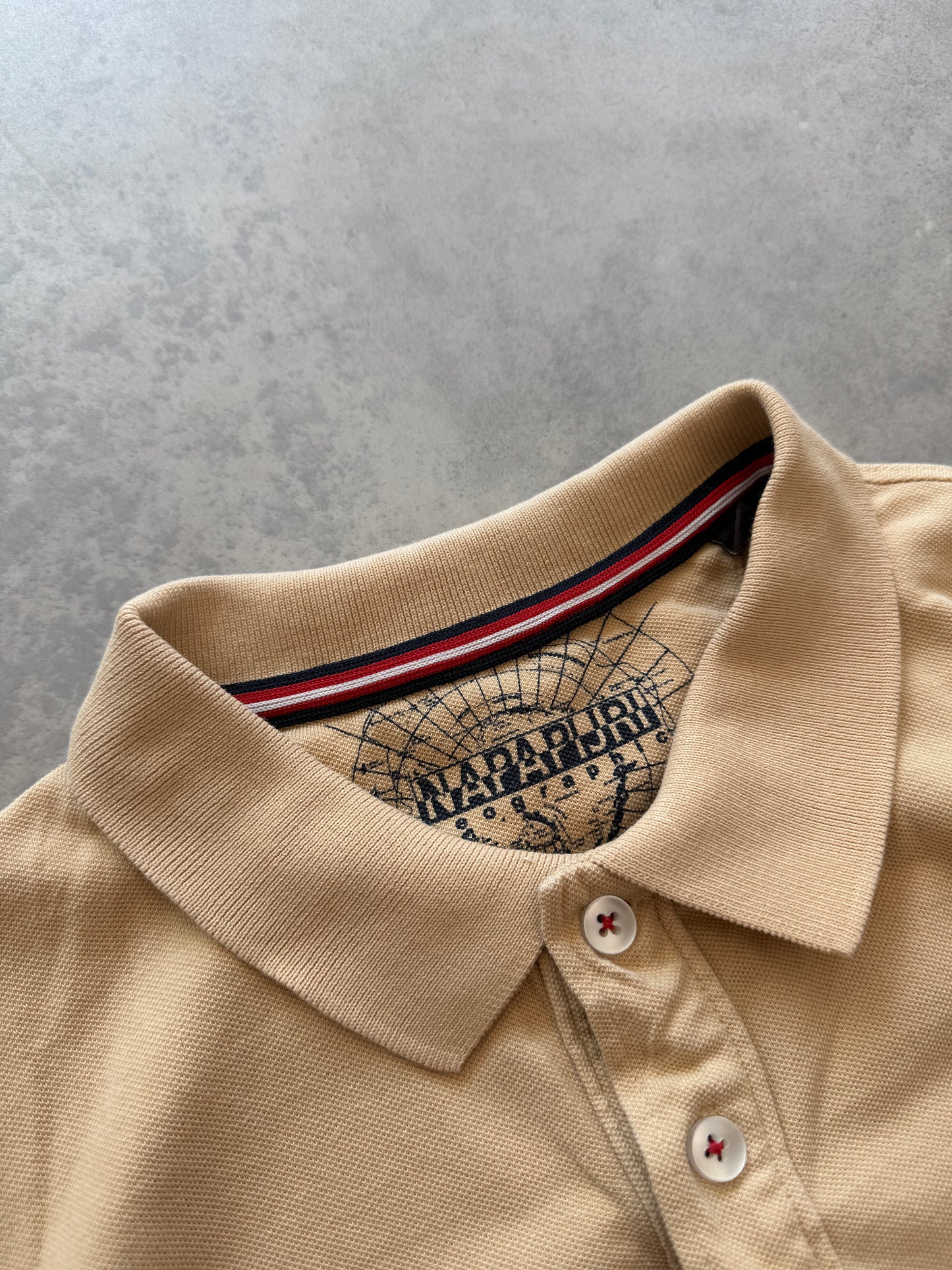 Napapijri muška bež polo majica (XL)
