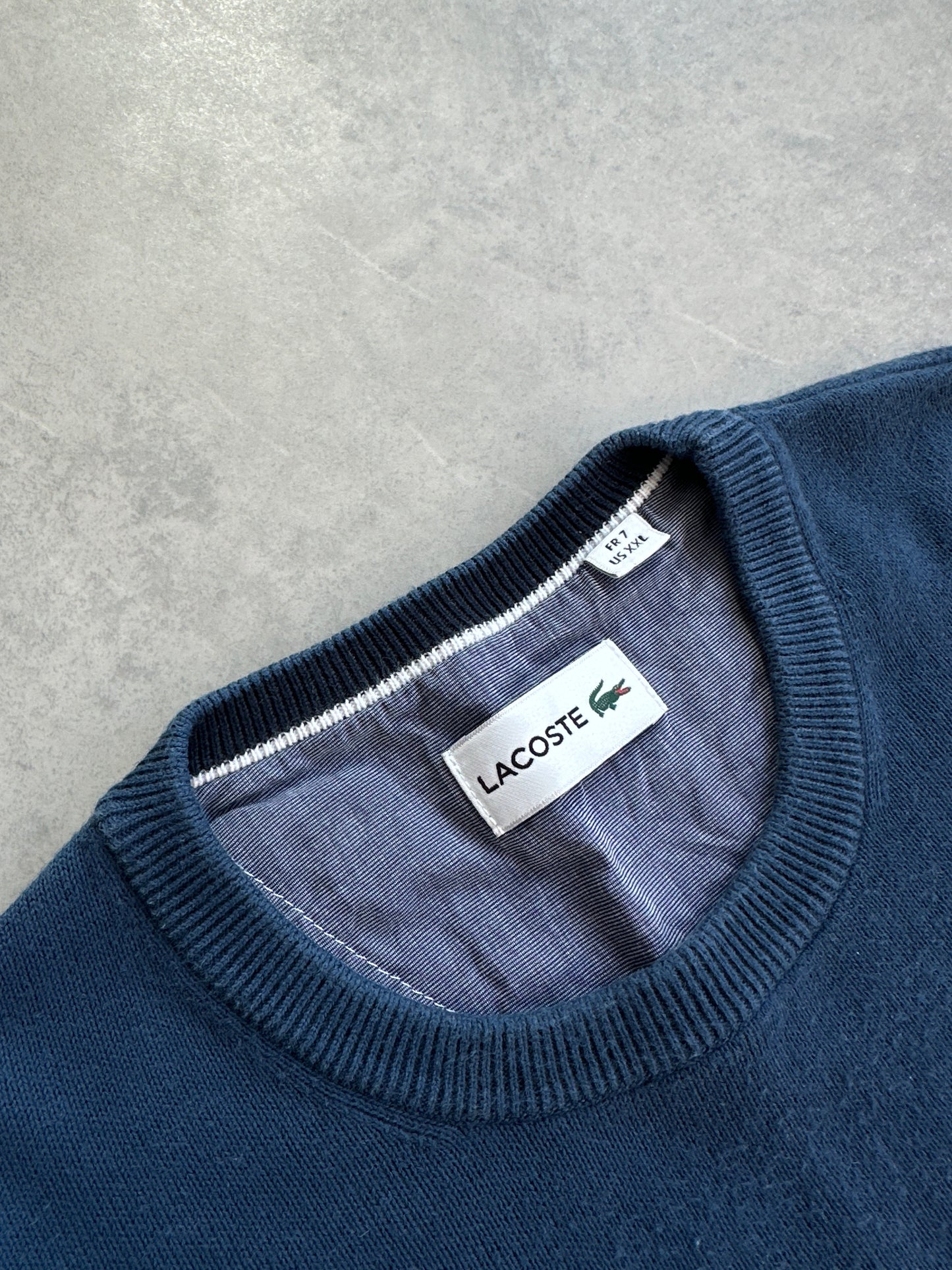 Lacoste muški navy plavi džemper (XXL)