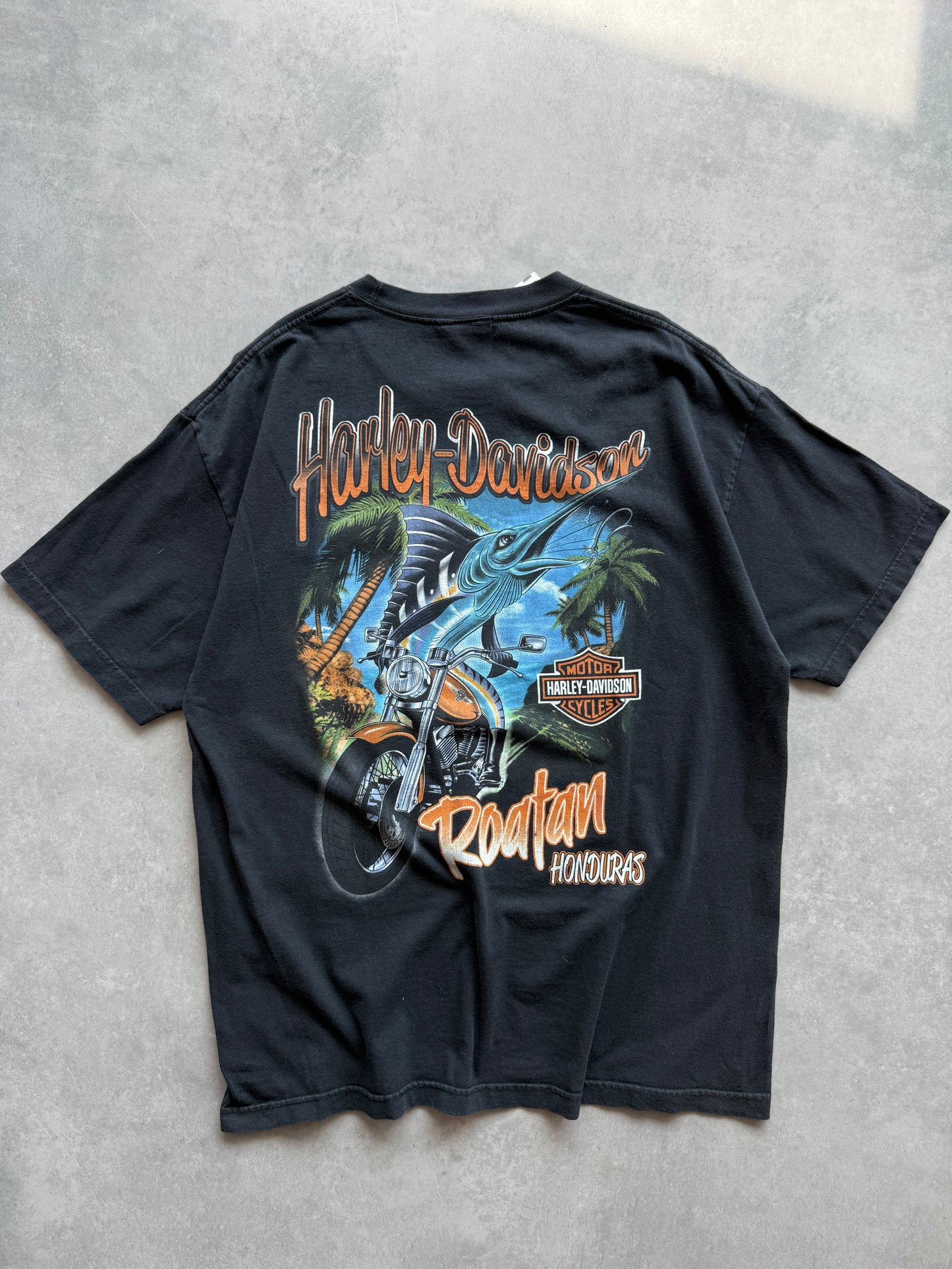 Harley Davidson muška retro crna majica (XL)