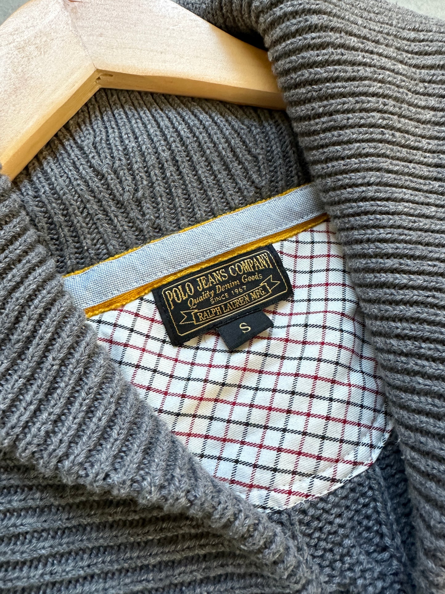 Polo Jeans Company vintage muški sivi džemper (S)