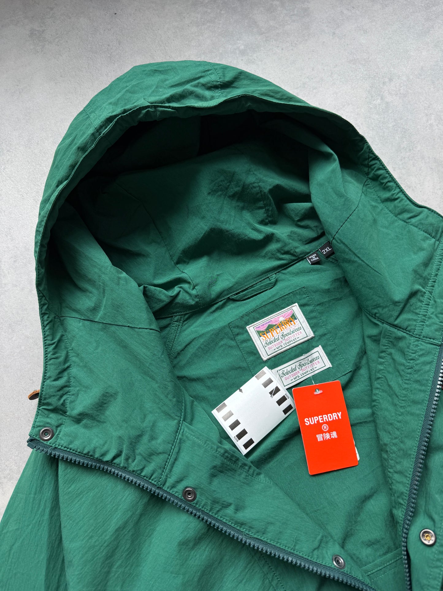 Superdry muška 1/2 zip šuškava jakna (XXL)