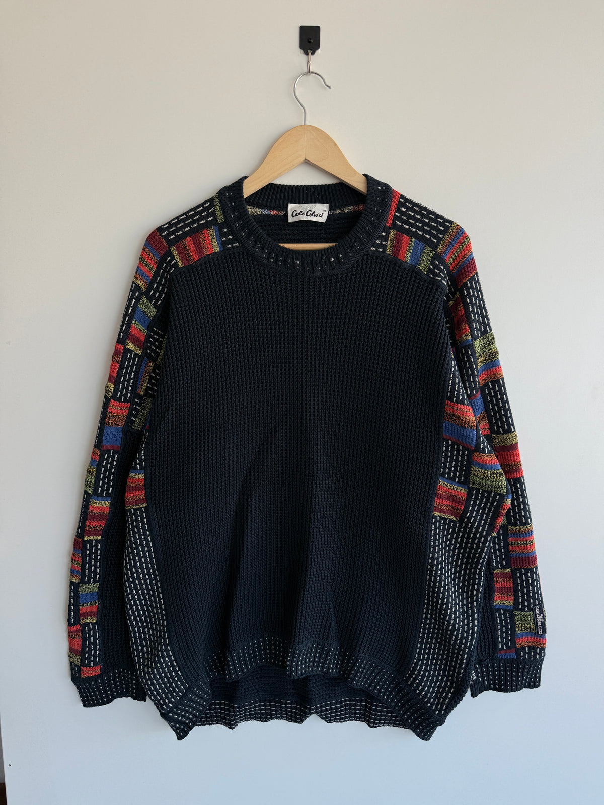 Carlo Colucci vintage muški oversized džemper (XL)