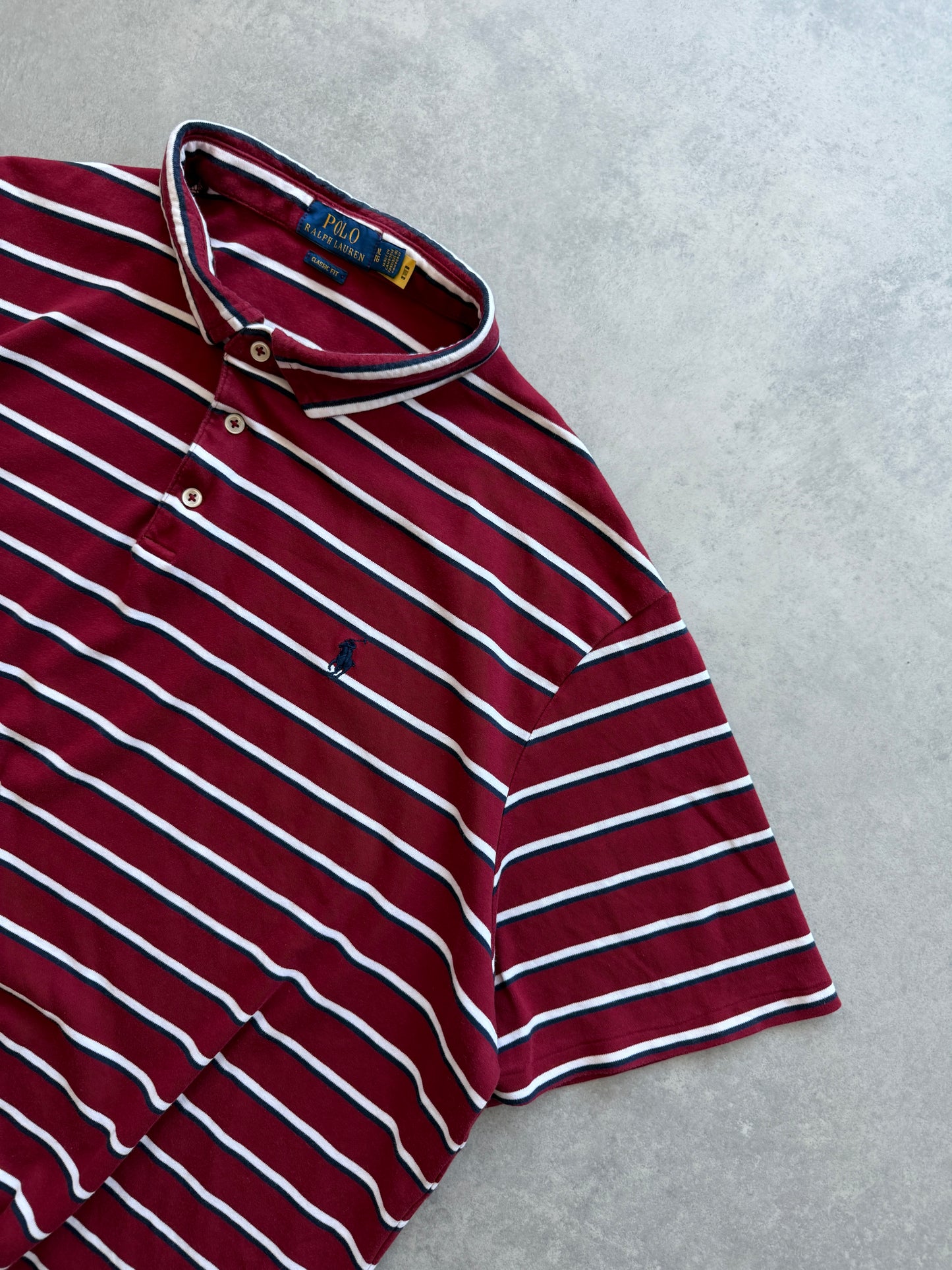 Polo by Ralph Lauren retro muška prugasta polo majica (XXL)