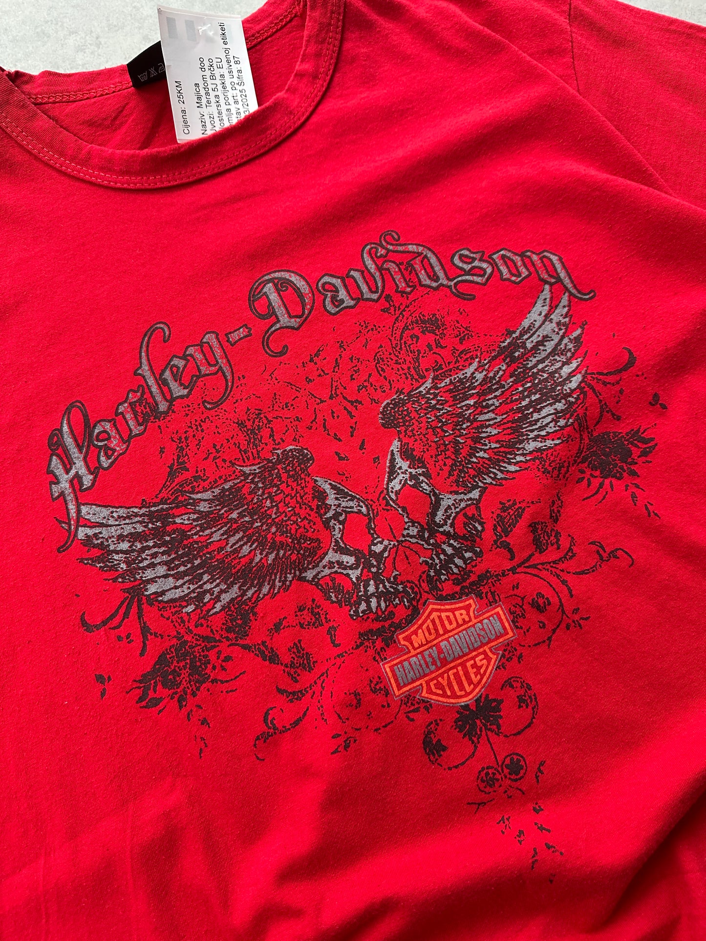 Harley Davidson 2000s ženska baggy majica (XL)