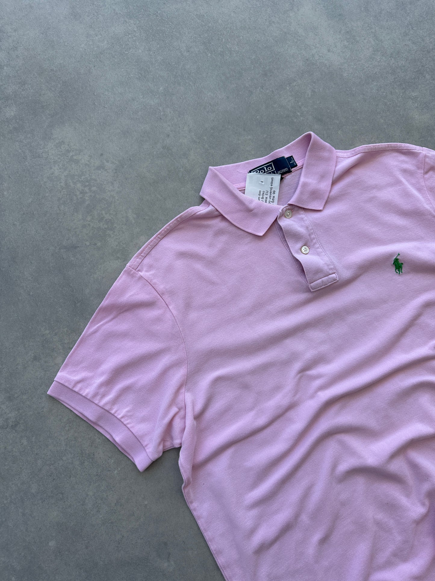 Polo by Ralph Lauren vintage muška roza polo majica (L)