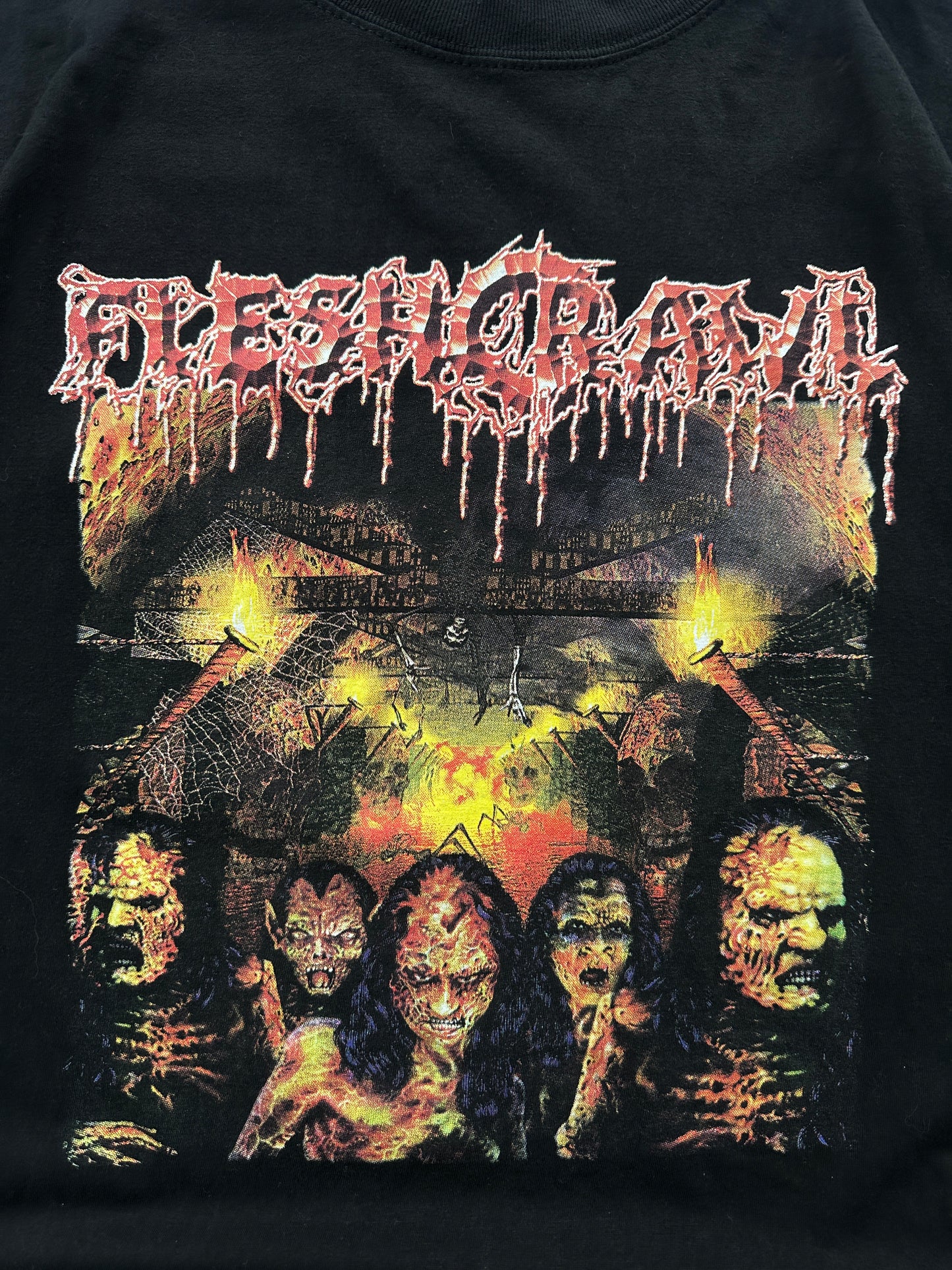 Fleshcrawl vintage muška bend majica (XL)