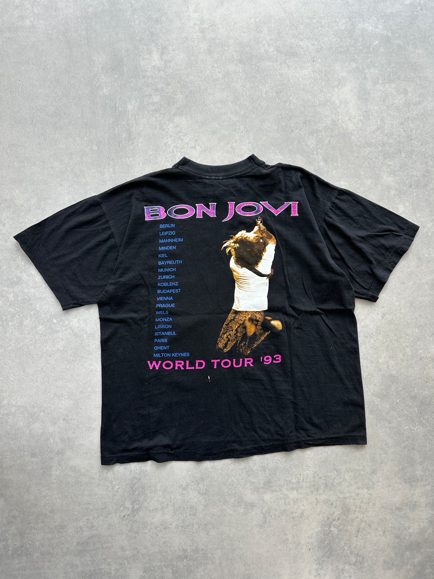 Bon Jovi World Tour 93 muška majica (XL)