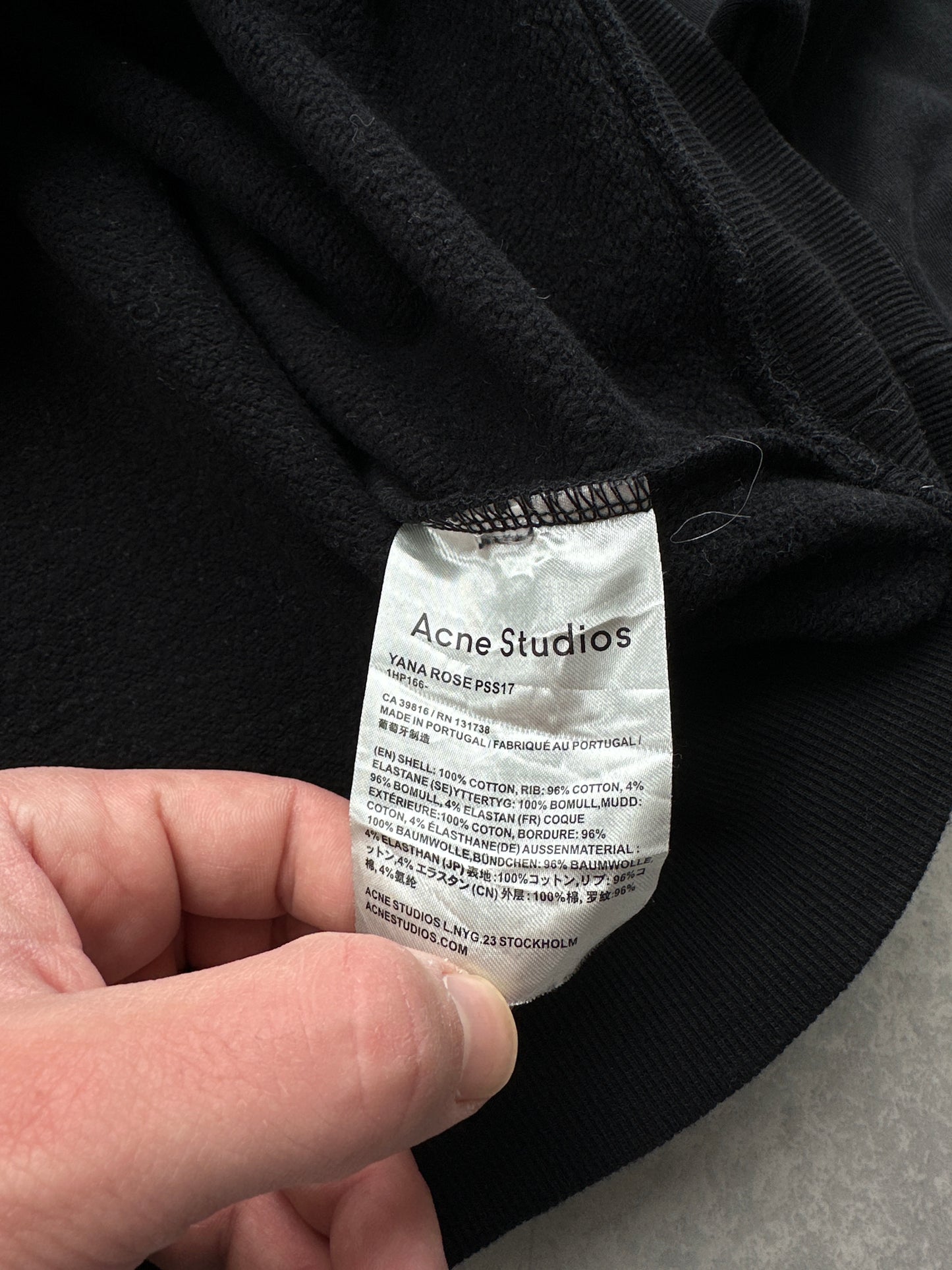 Acne Studios Yana Rose SS17 ženska oversized dukserica (S)