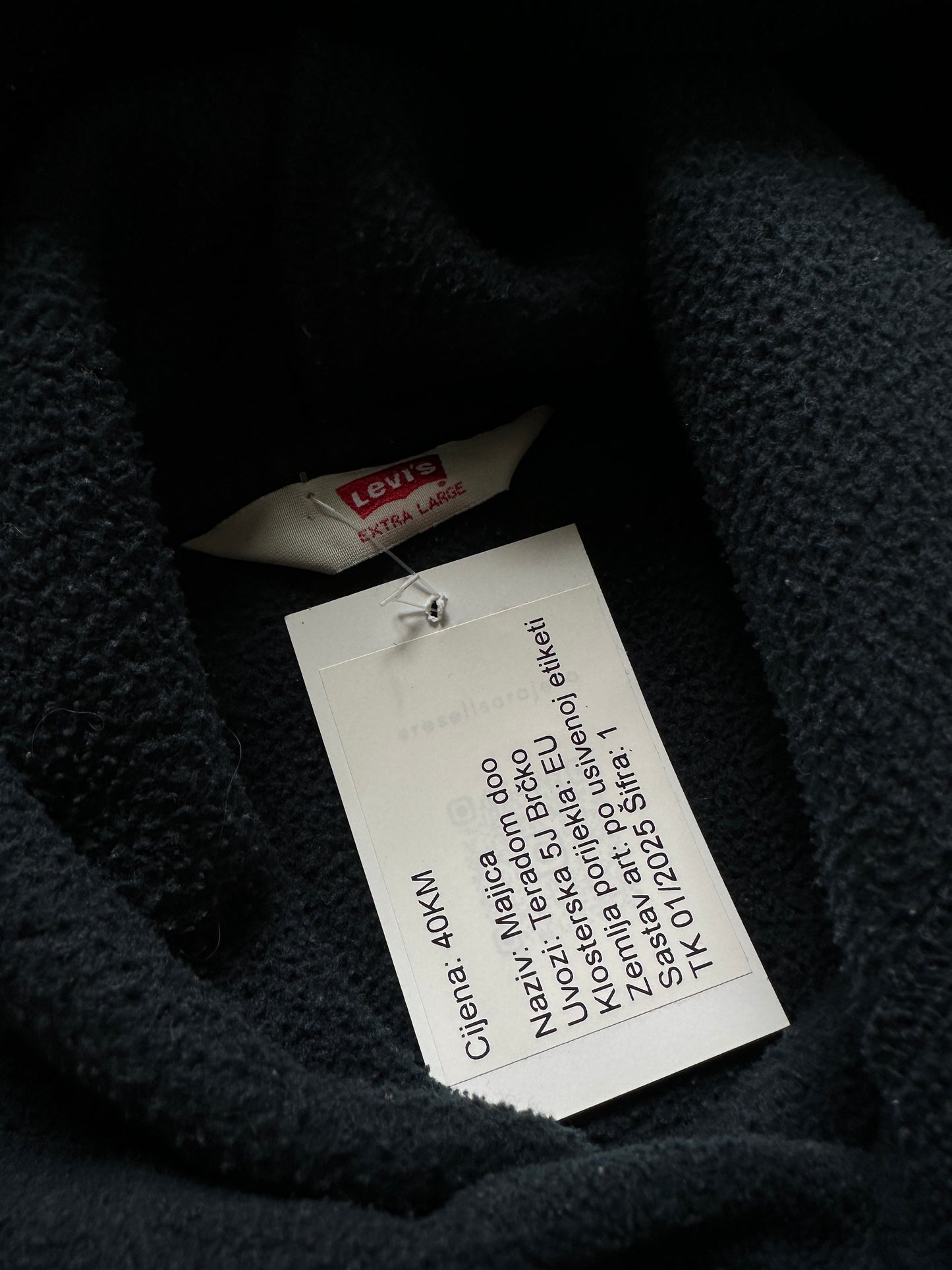 Levis muška fleece dukserica (XL)