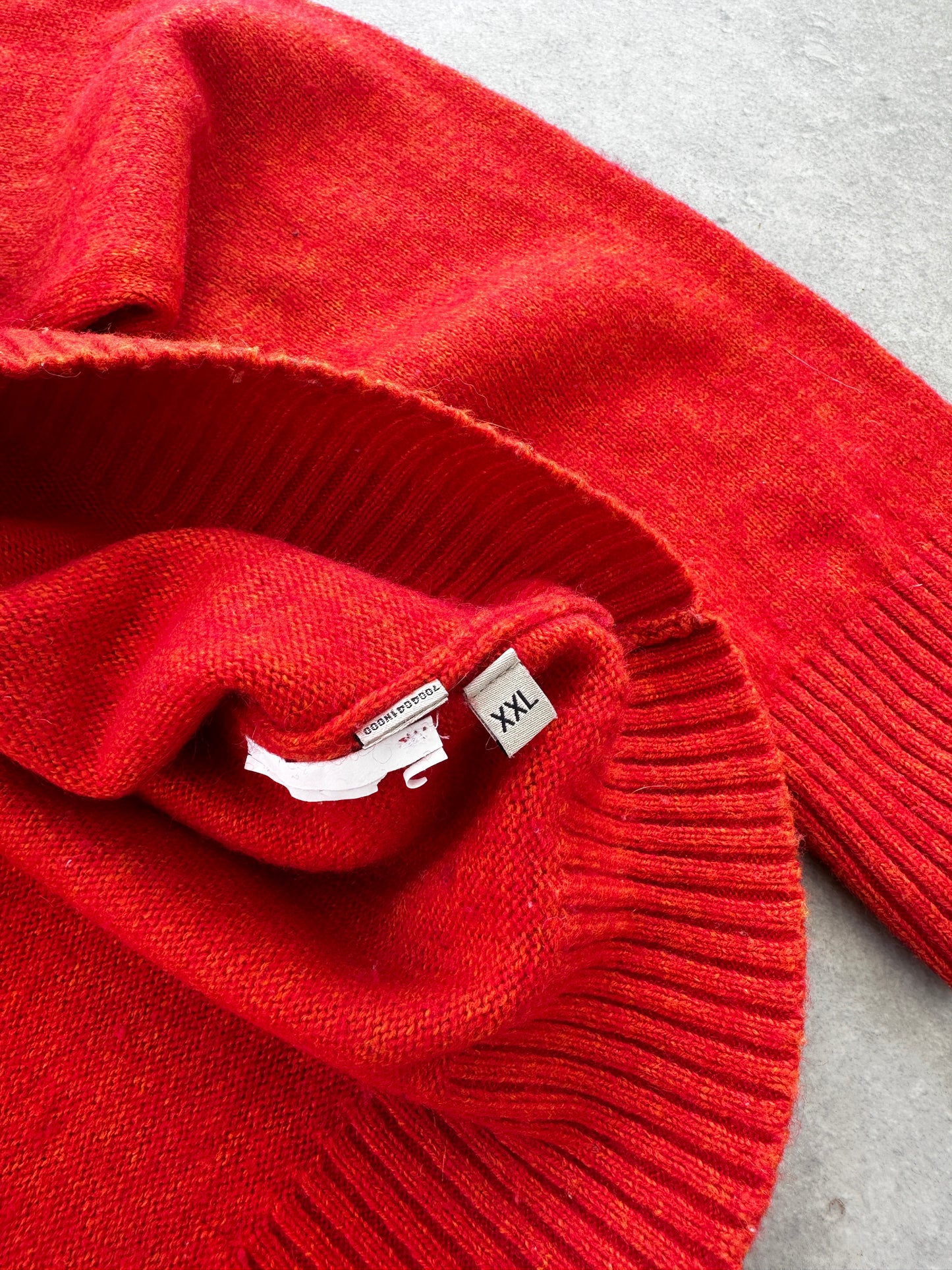 Napapijri muski 1/4 zip narandzasti dzemper (XXL)