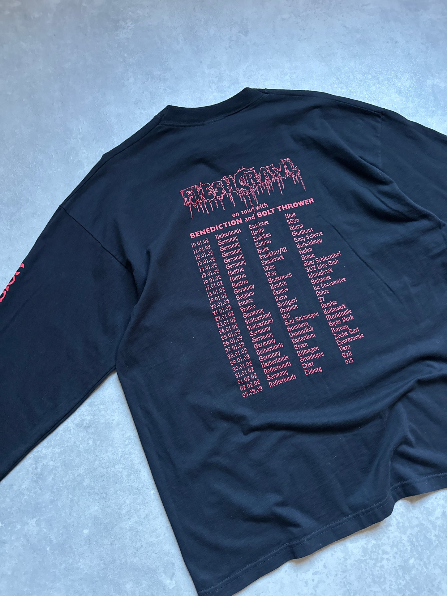 Fleshcrawl Soulskinner vintage muška crna bend majica (XL)