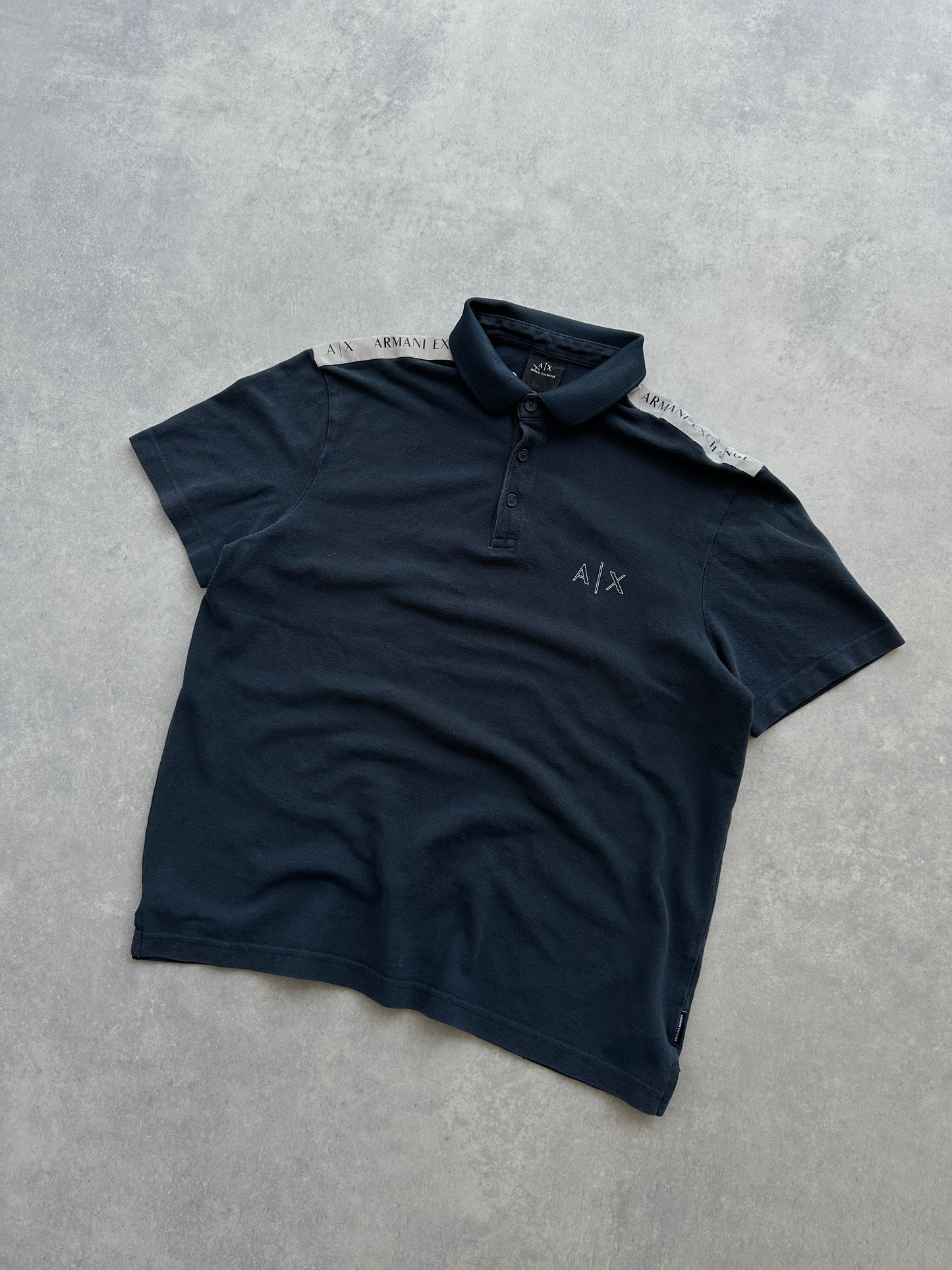 Armani Exchange muška crna polo majica (M)