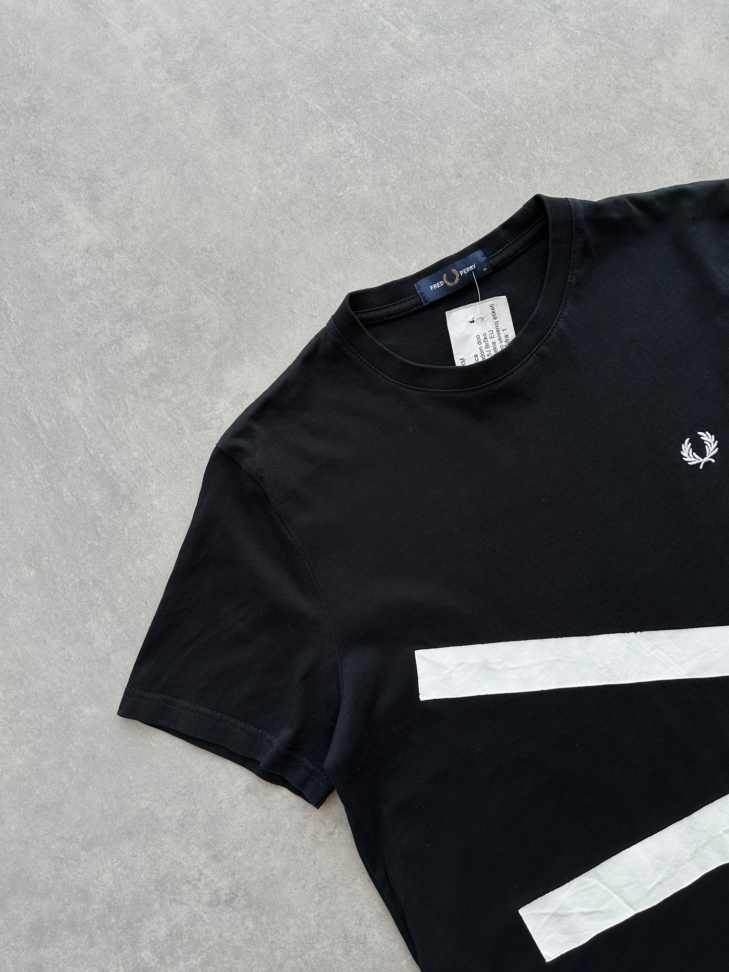 Fred Perry muška crna majica (M)