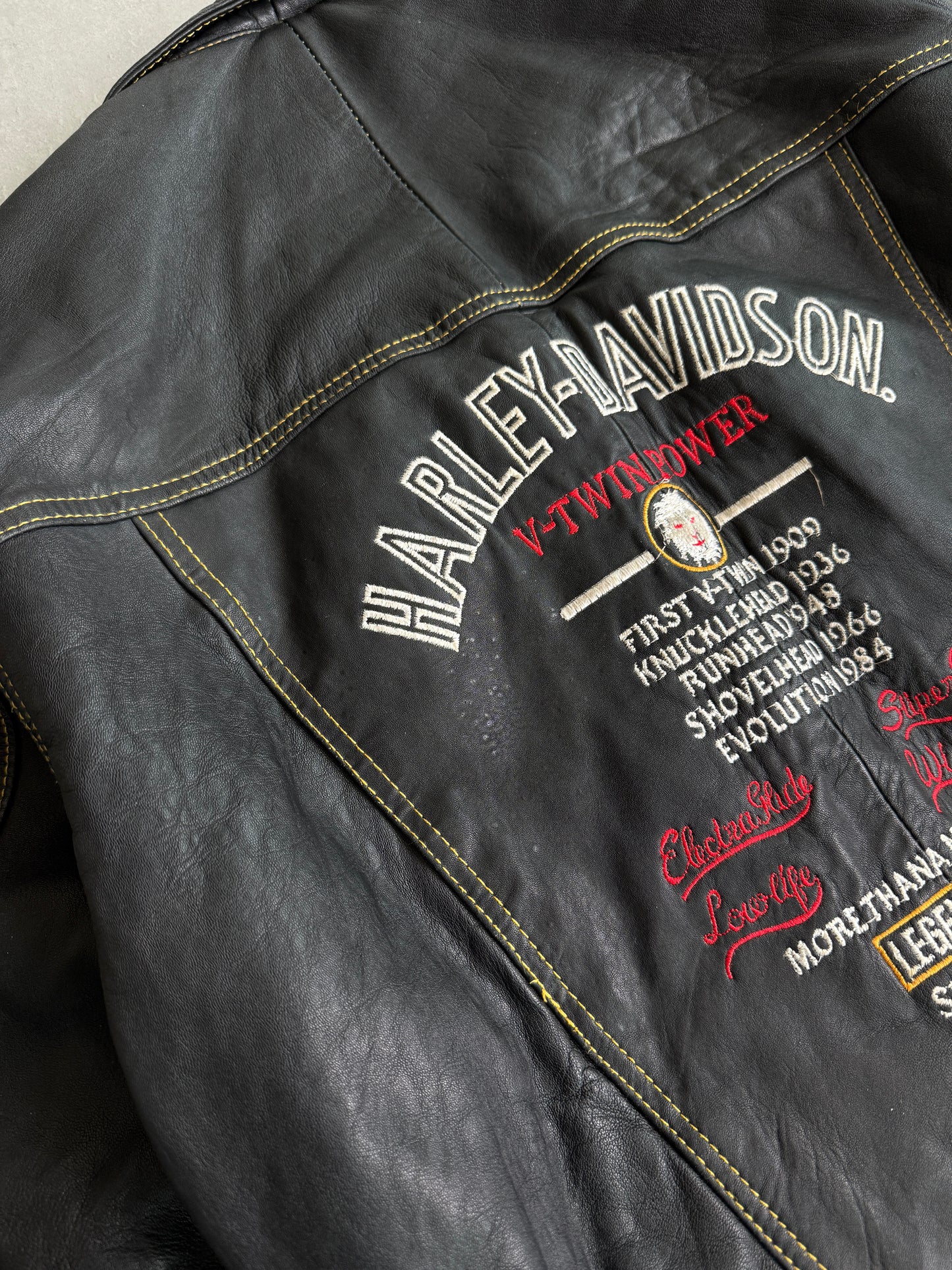 Harley Davidson vintage muška kožna jakna (S)