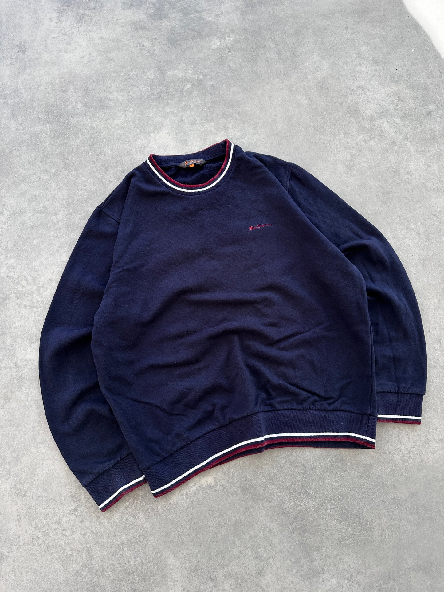 Ben Sherman muška navy plava basic dukserica (L)