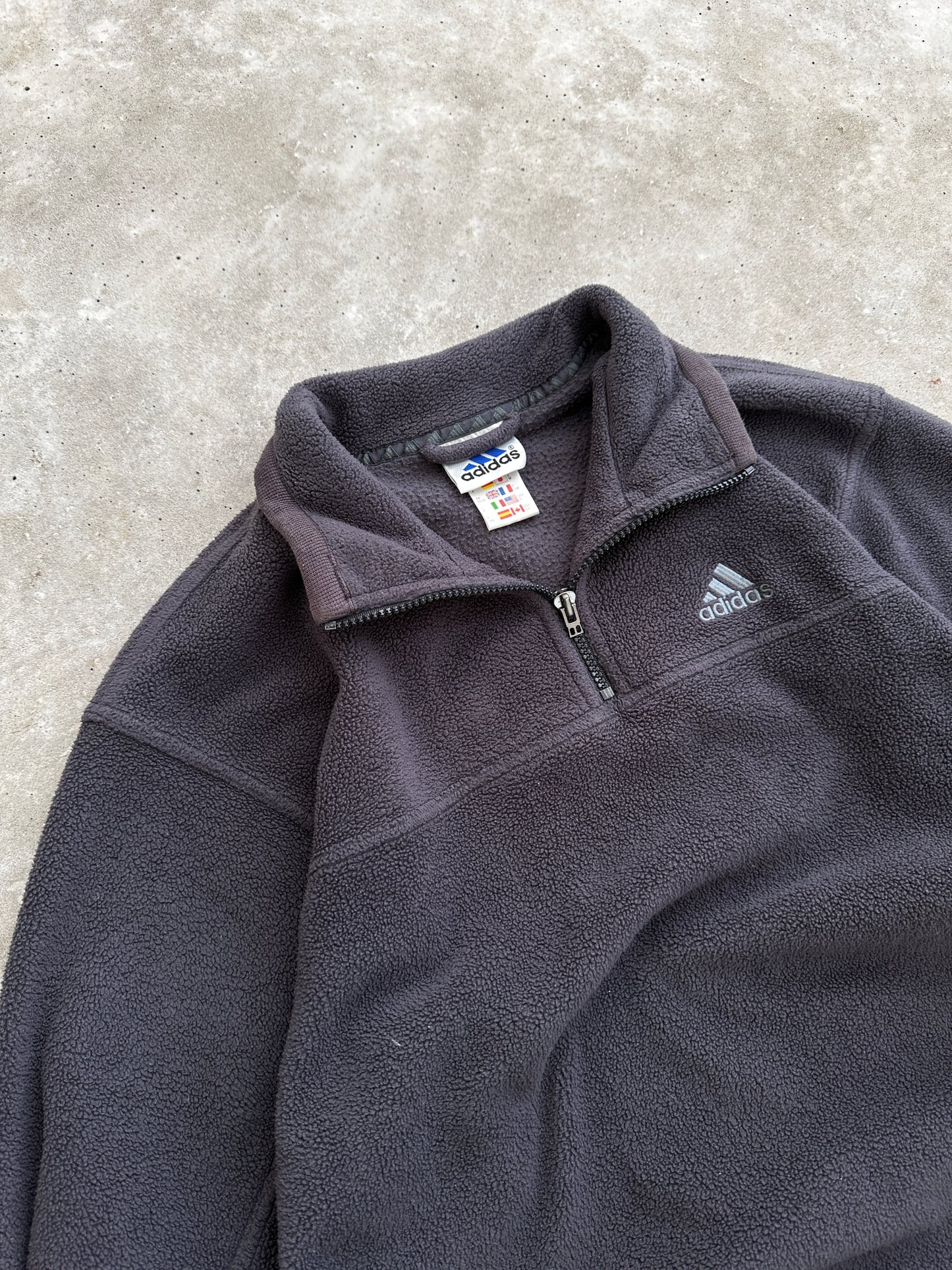 Adidas 1/4 zip vintage 90s muška fleece dukserica (S)