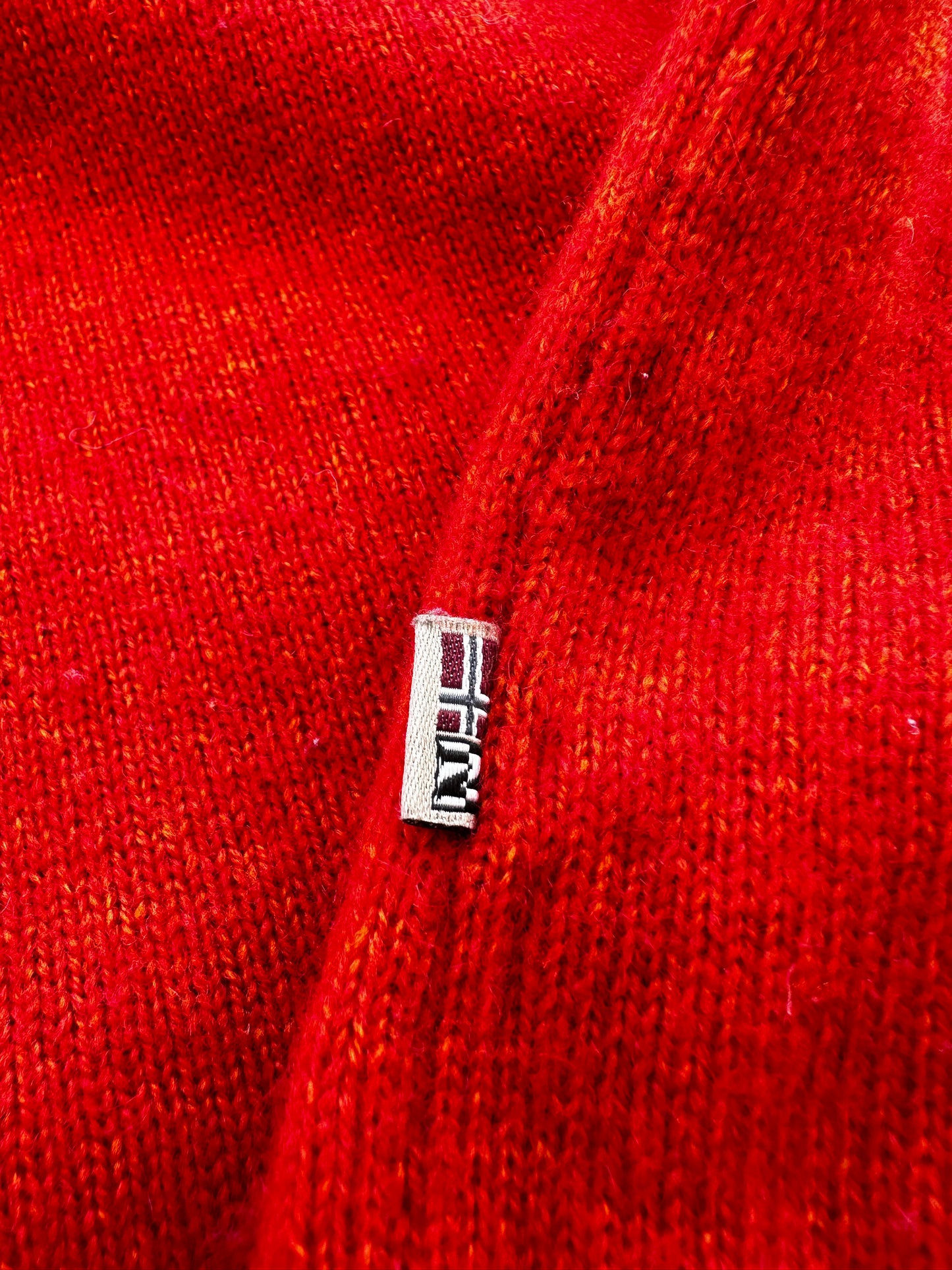 Napapijri muski 1/4 zip narandzasti dzemper (XXL)