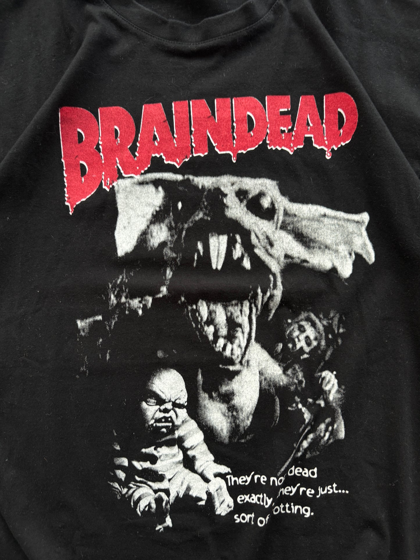 Braindead retro muška crna majica (L)