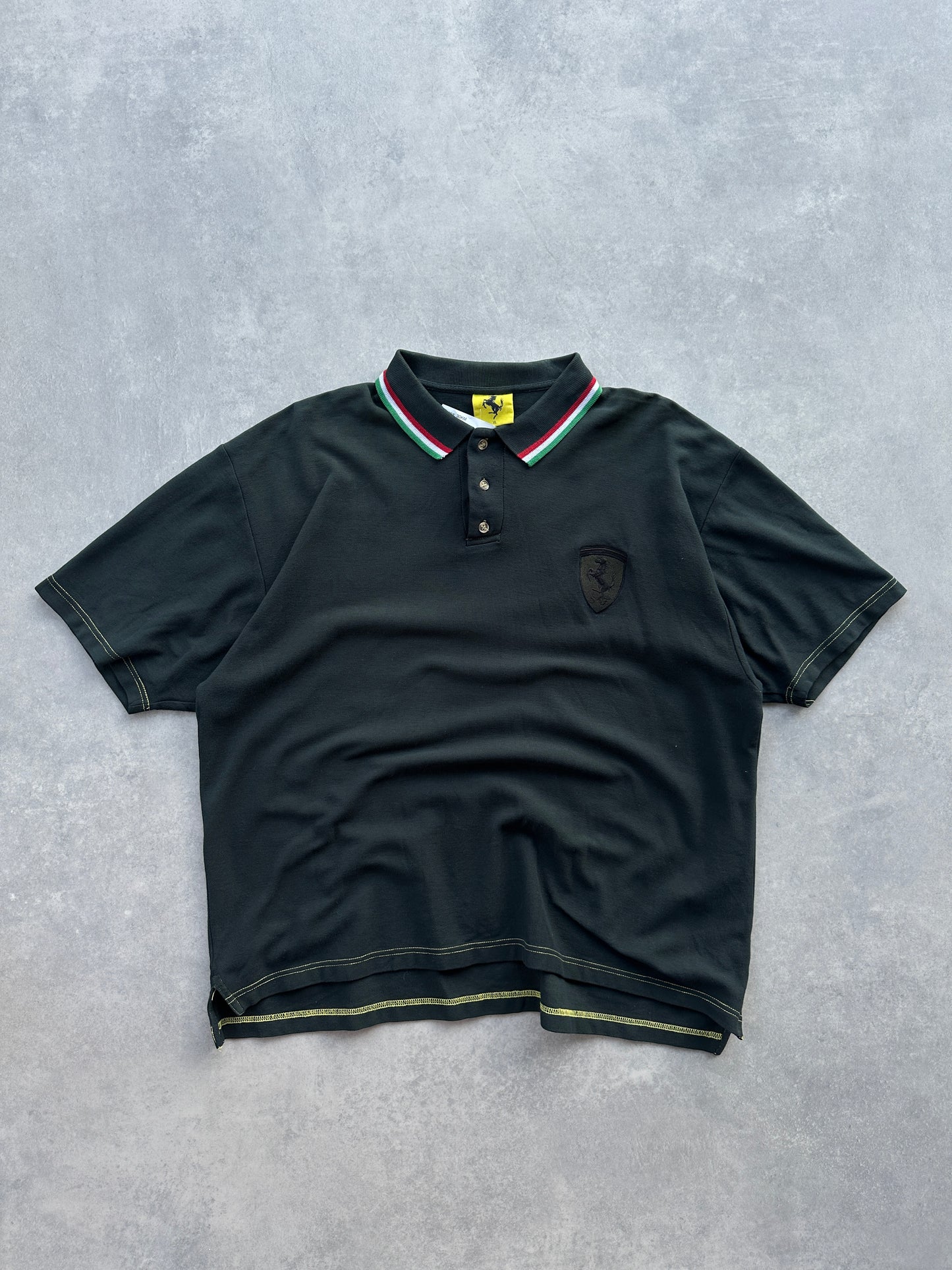 Ferrari muška crna polo majica (XL)