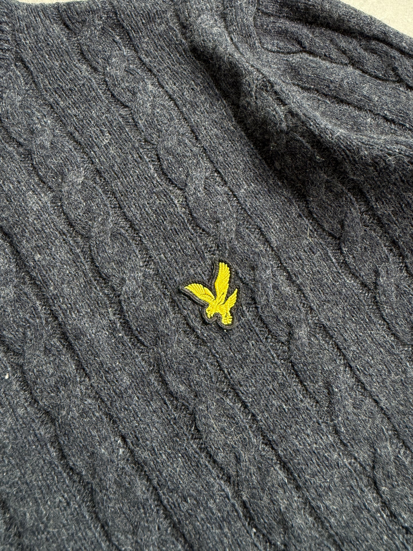 Lyle & Scott muški sivi džemper (M)