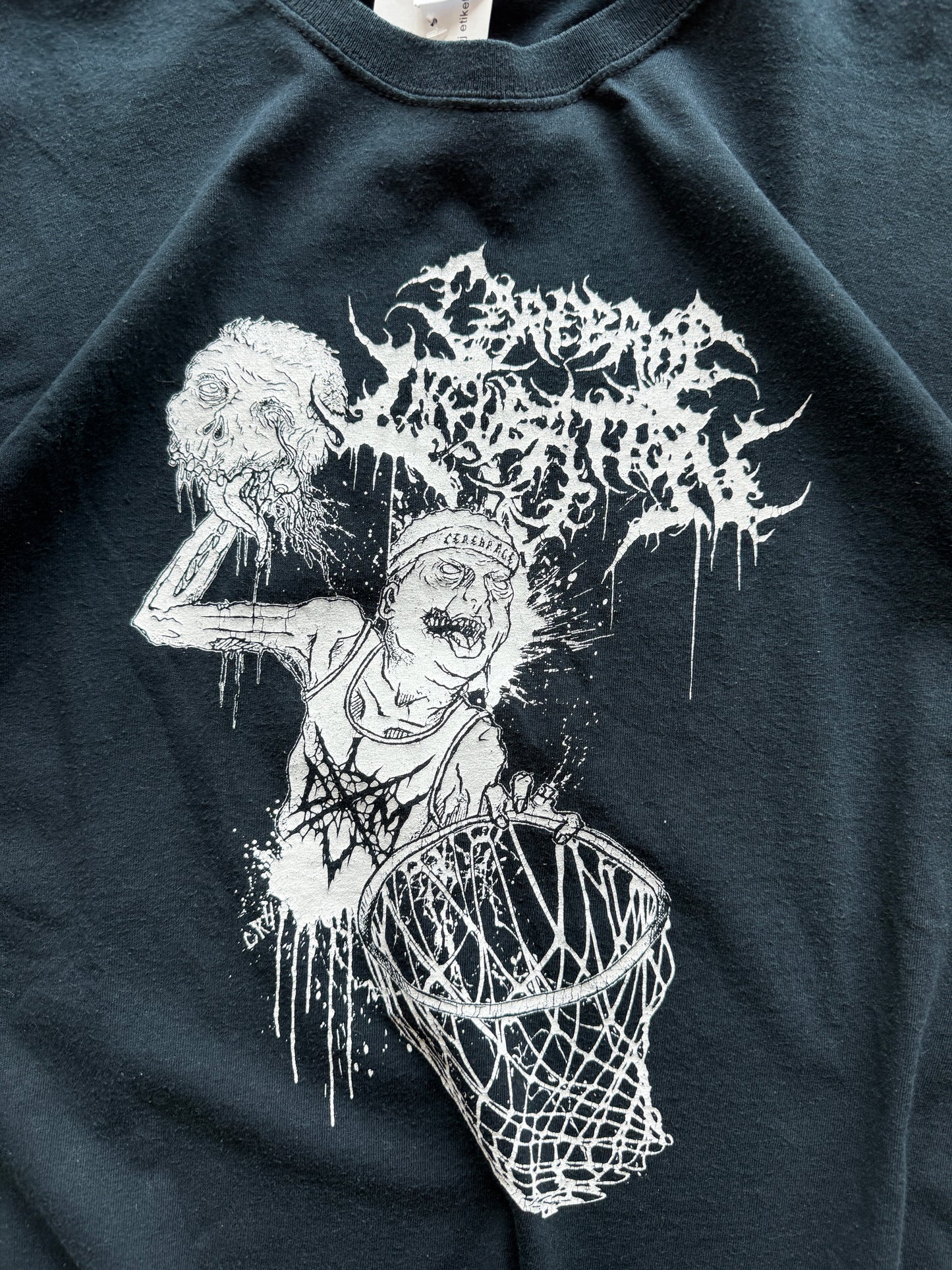 Cerebral Incubation retro muška crna bend majica (XL)