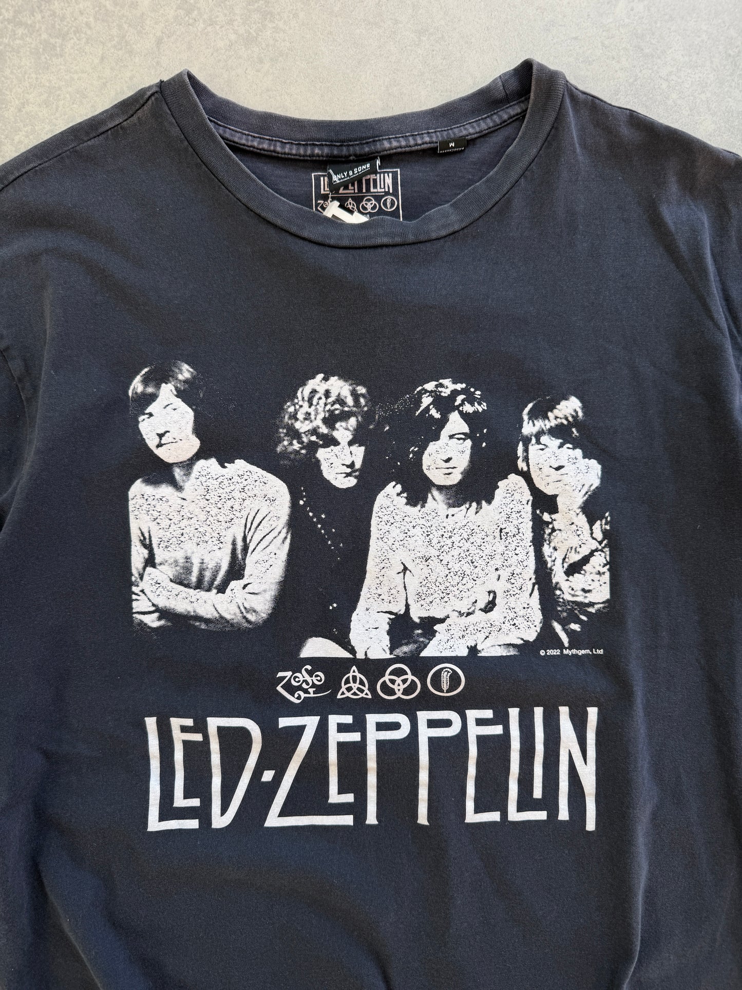 Led Zeppelin muška siva majica (M)