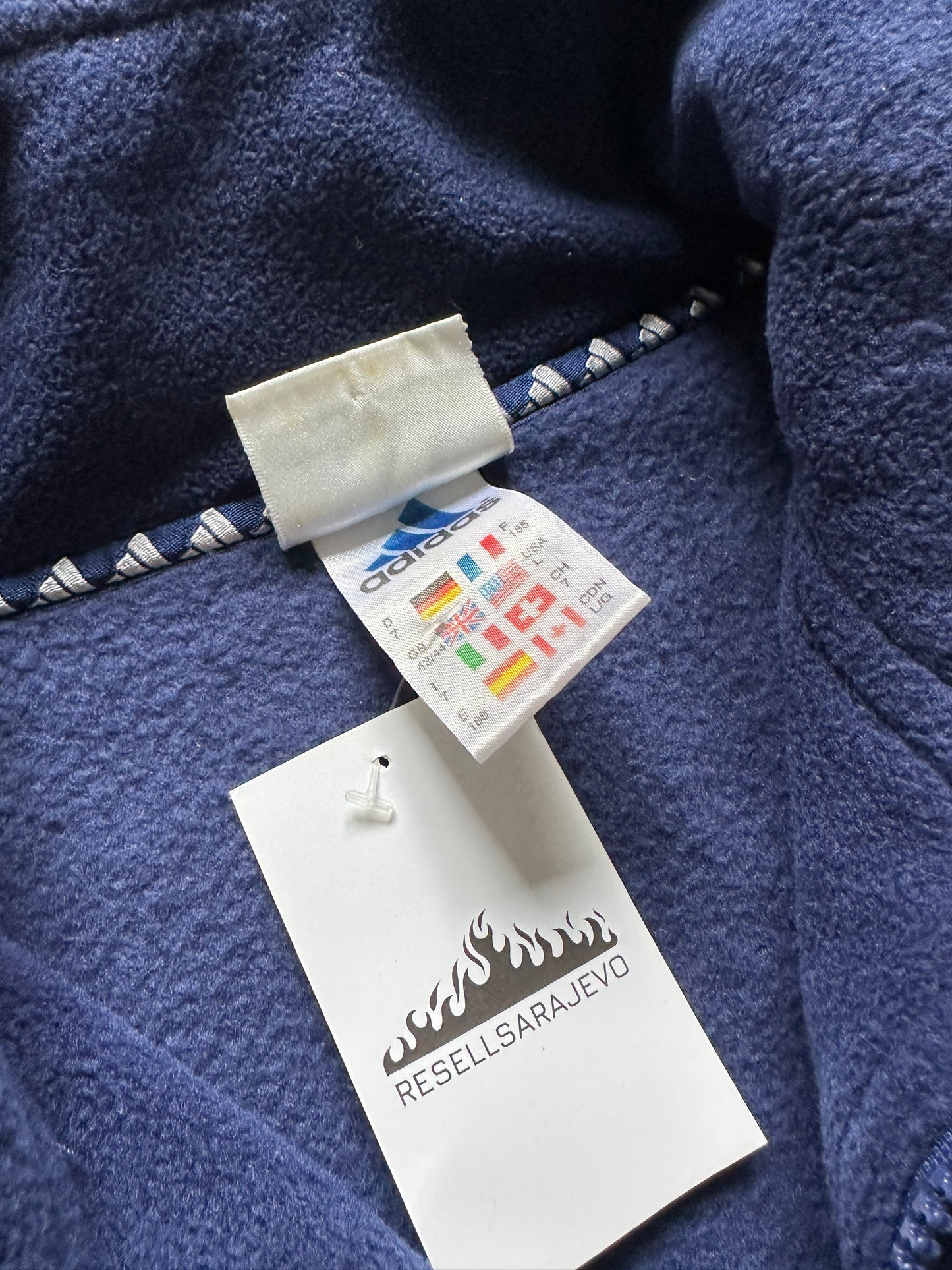 Adidas 90s 1/4 zip muška plava fleece dukserica (L)