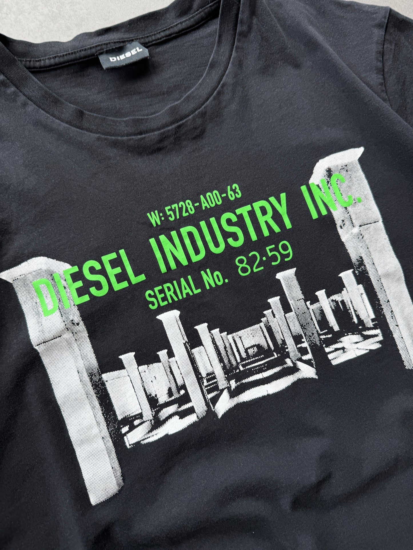 Diesel muška basic crna slim fit majica (M)