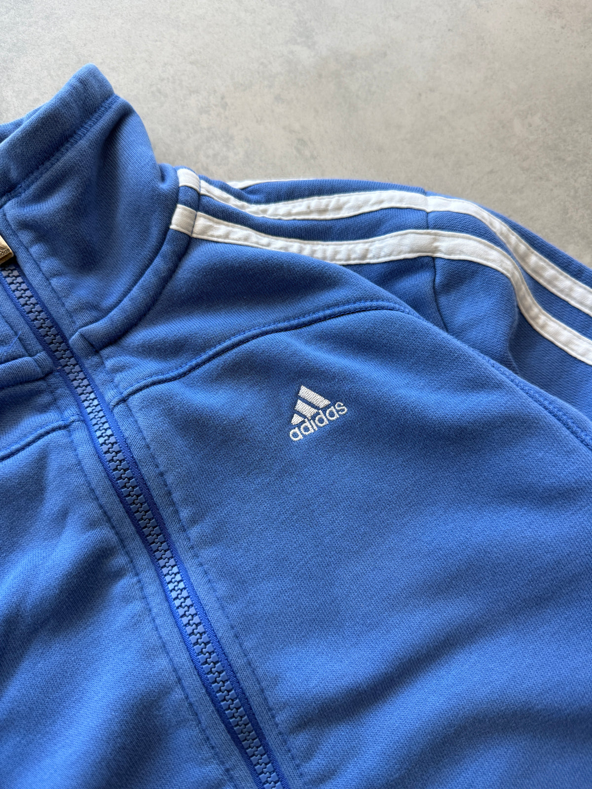Adidas retro ženska plava zip dukserica (XS)