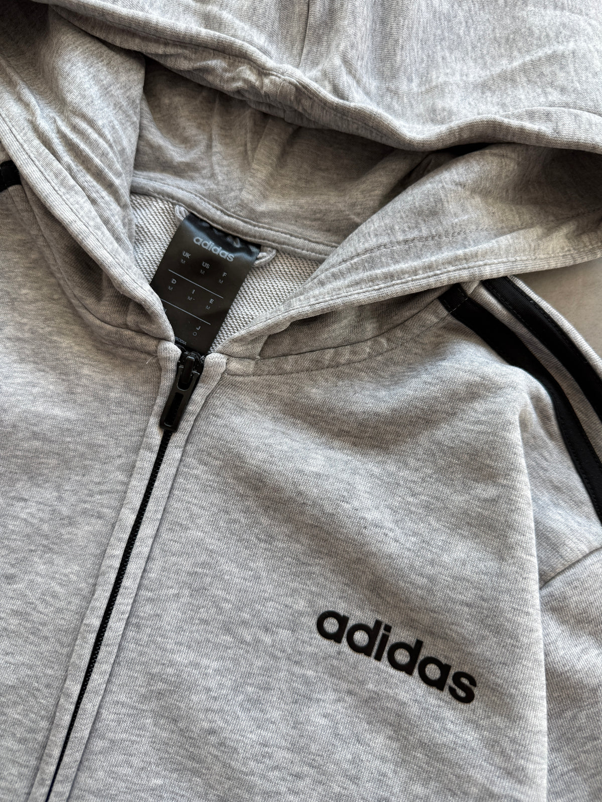 Adidas muška siva zip dukserica (M)
