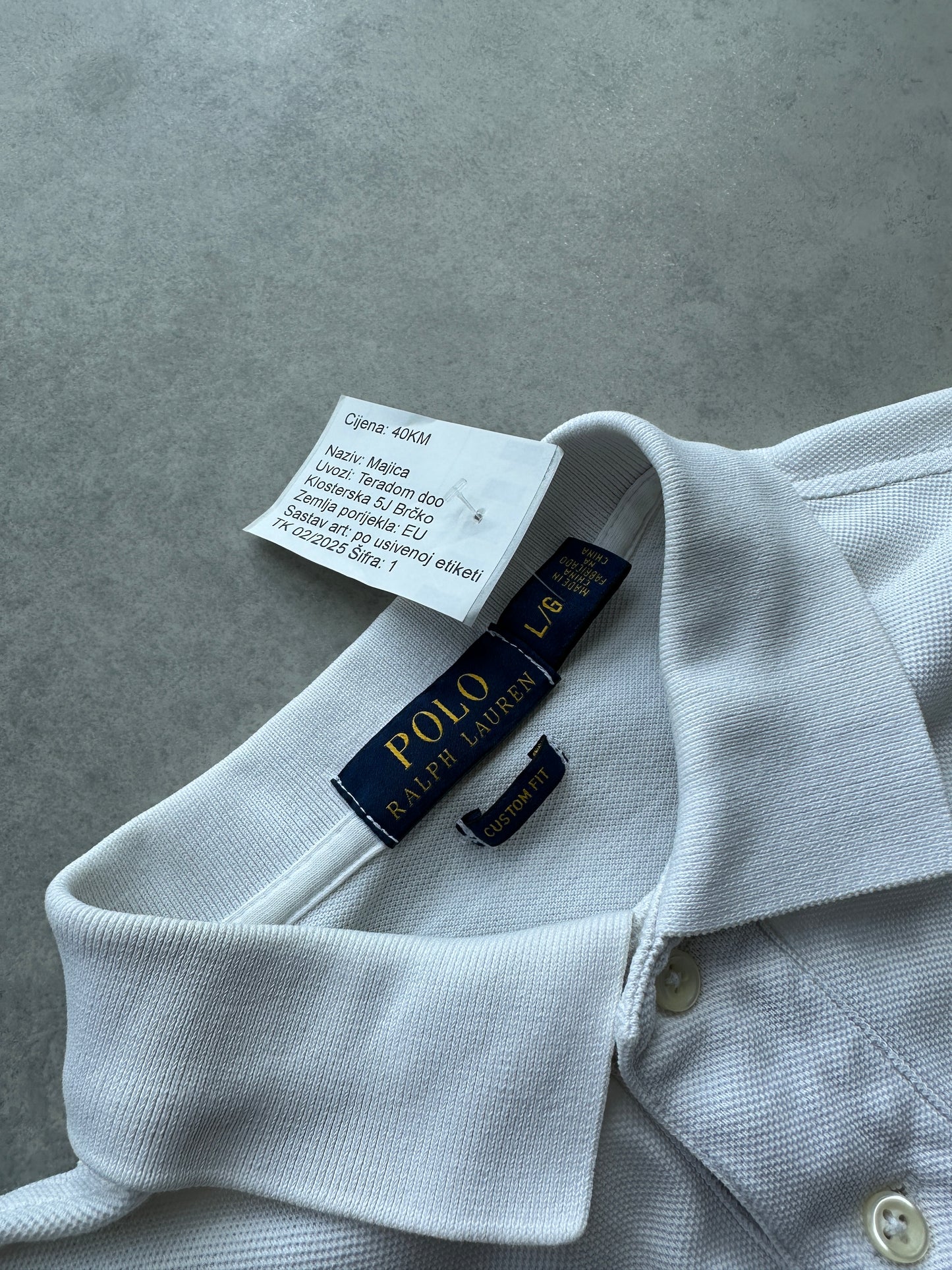Polo by Ralph Lauren muška bijela polo majica (L)