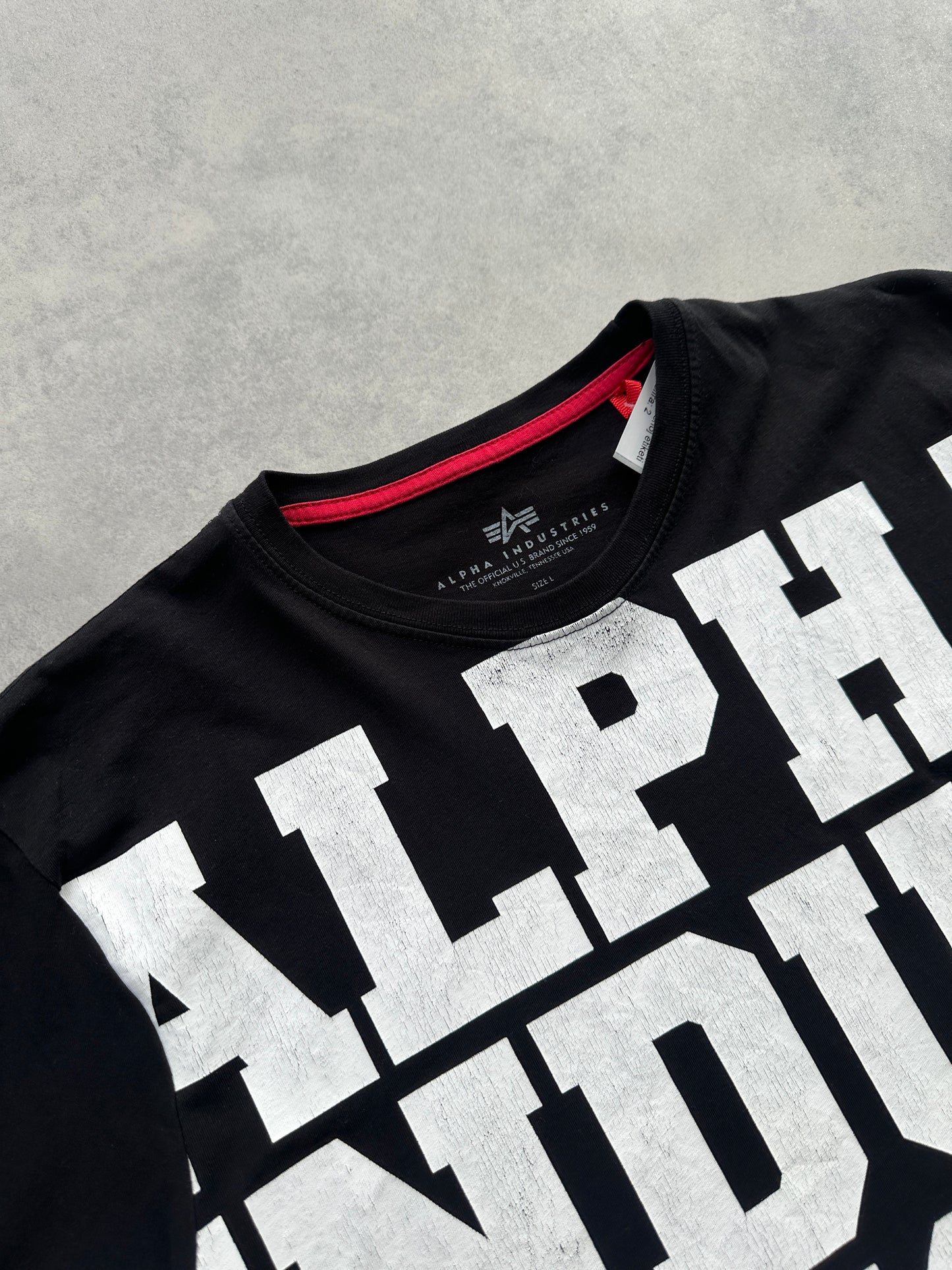 Alpha Industries muška crna majica (L)