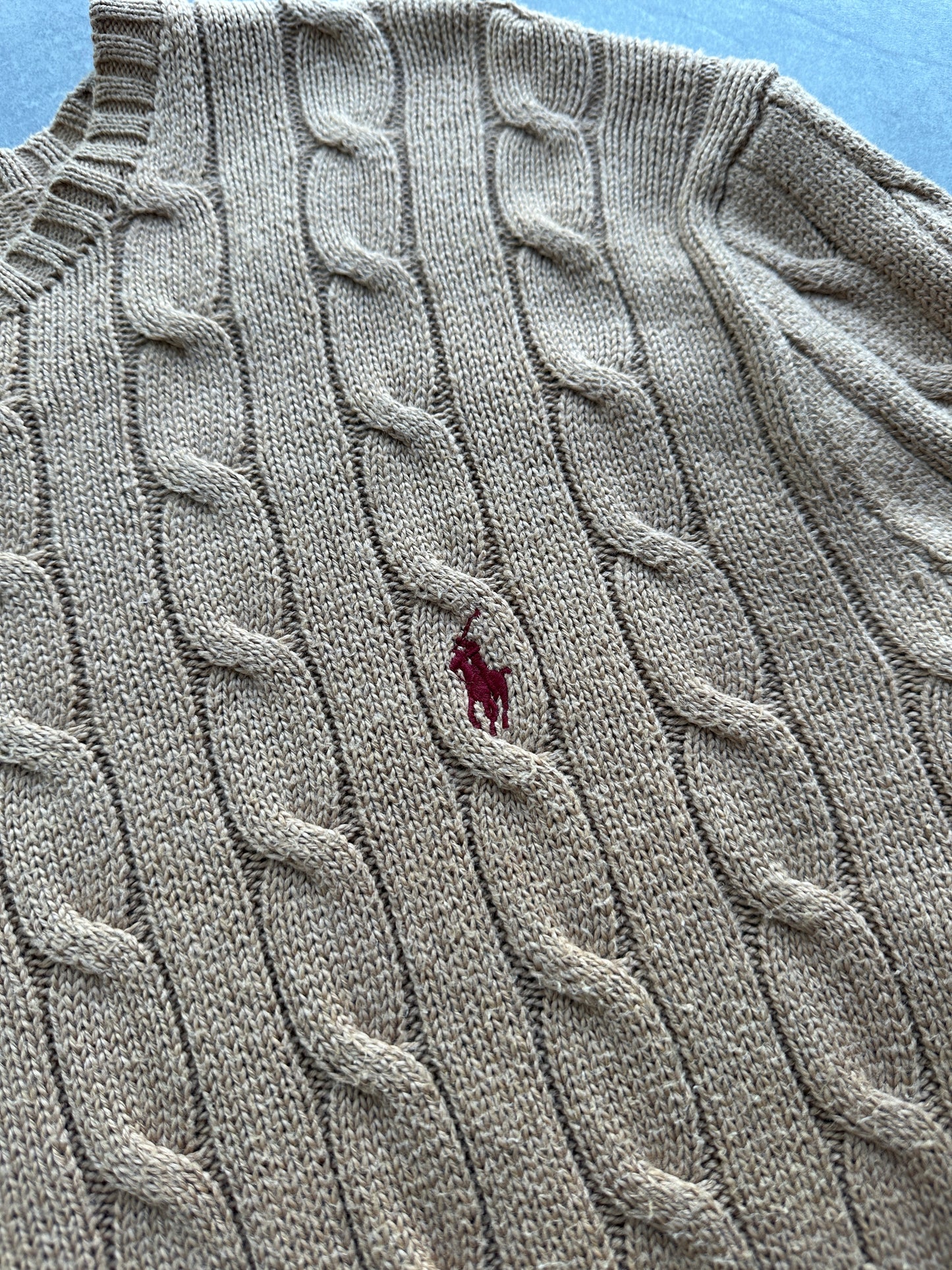 Polo by Ralph Lauren muški cable knit džemper (XL)