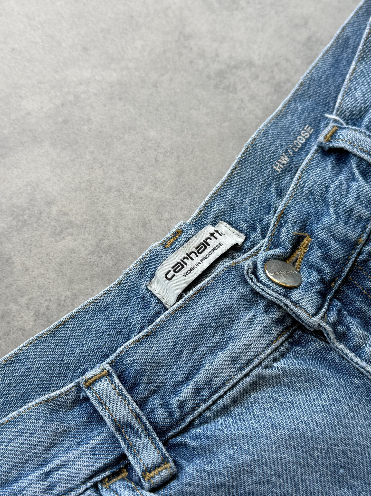 Carhartt Jane pant ženske high waisted baggy farmerke (30)