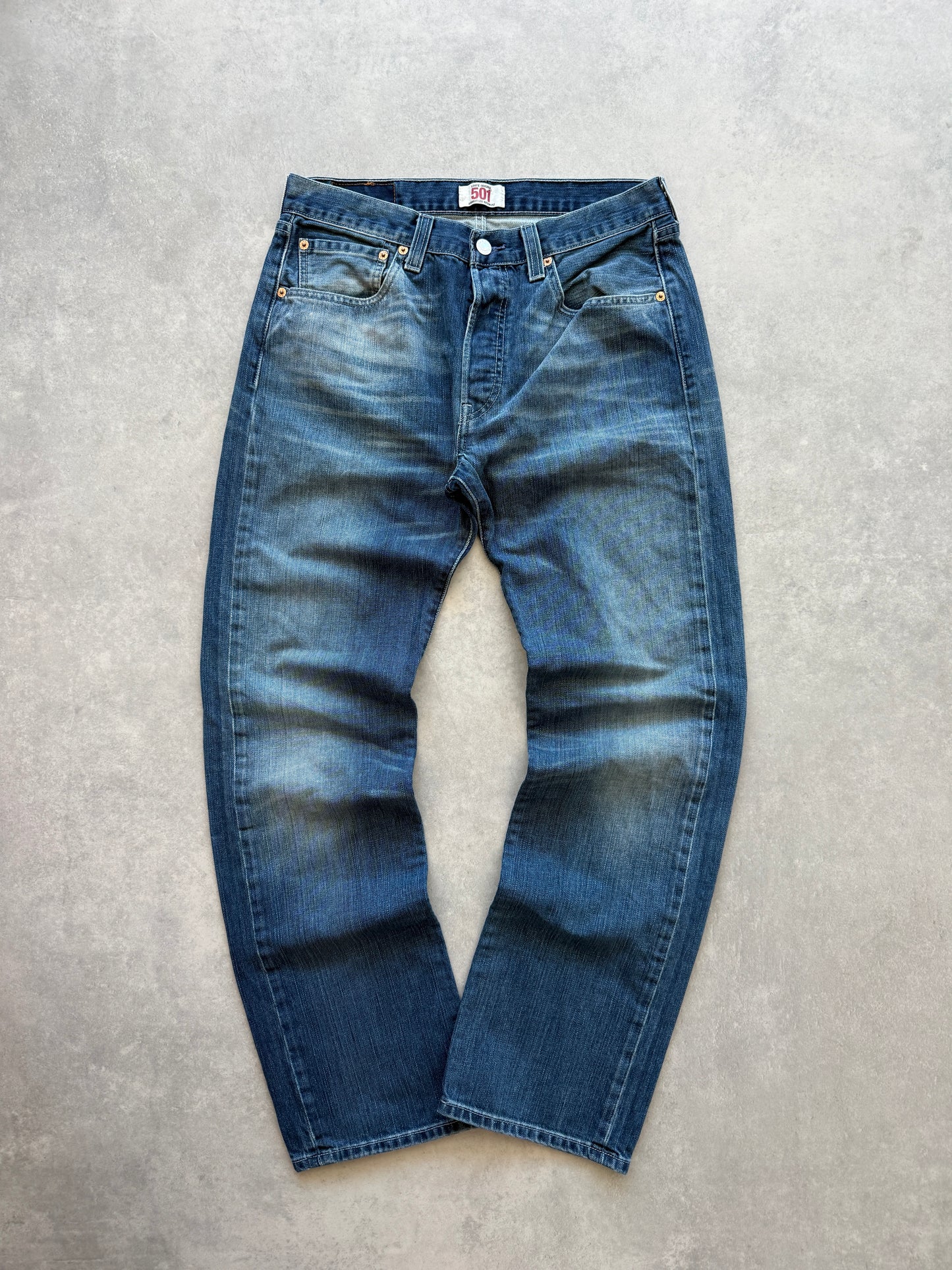 Levis 501 muške plave farmerke (32x32)