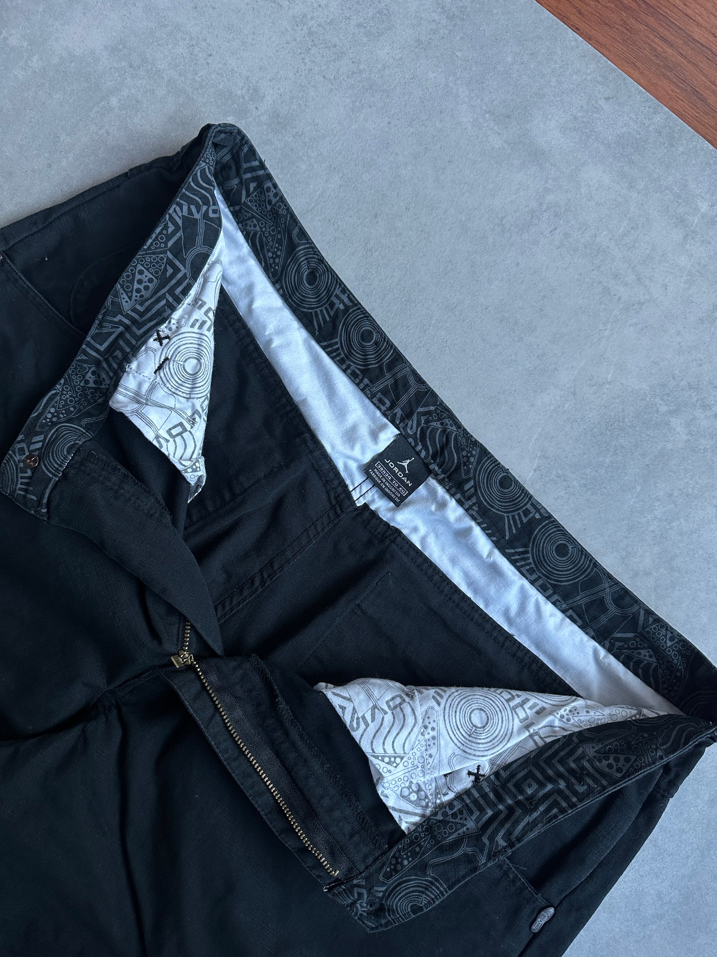 Nike Air jordan 2000s muške crne baggy cargo hlace (XL)