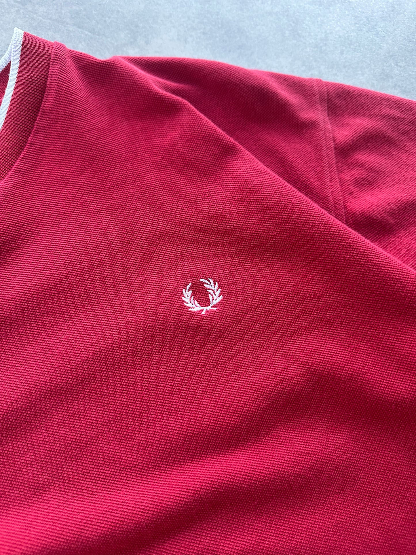Fred Perry vintage muška crvena majica (L)