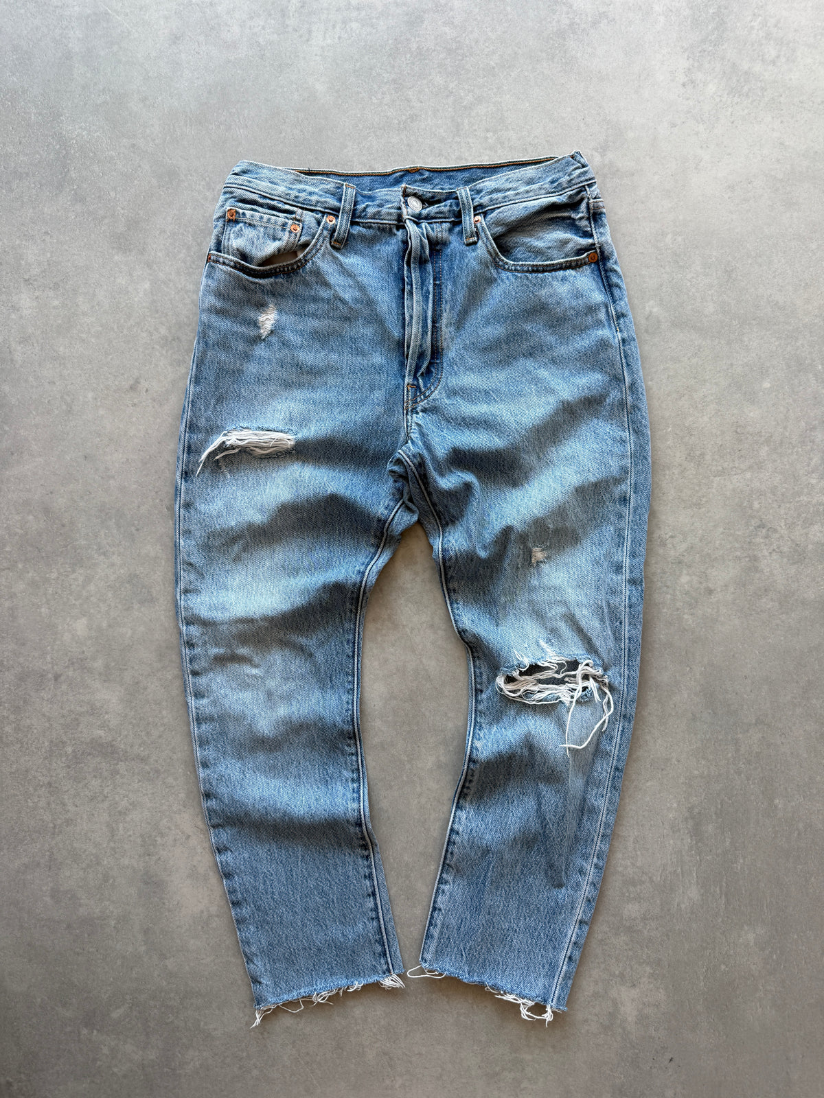 Levis 501 Slim ženske plave farmerke (28x28)