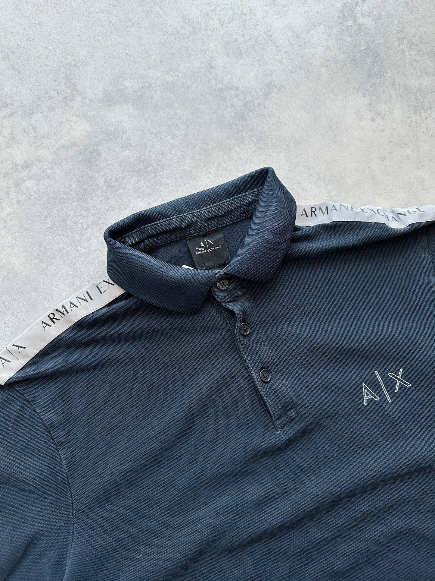 Armani Exchange muška crna polo majica (M)