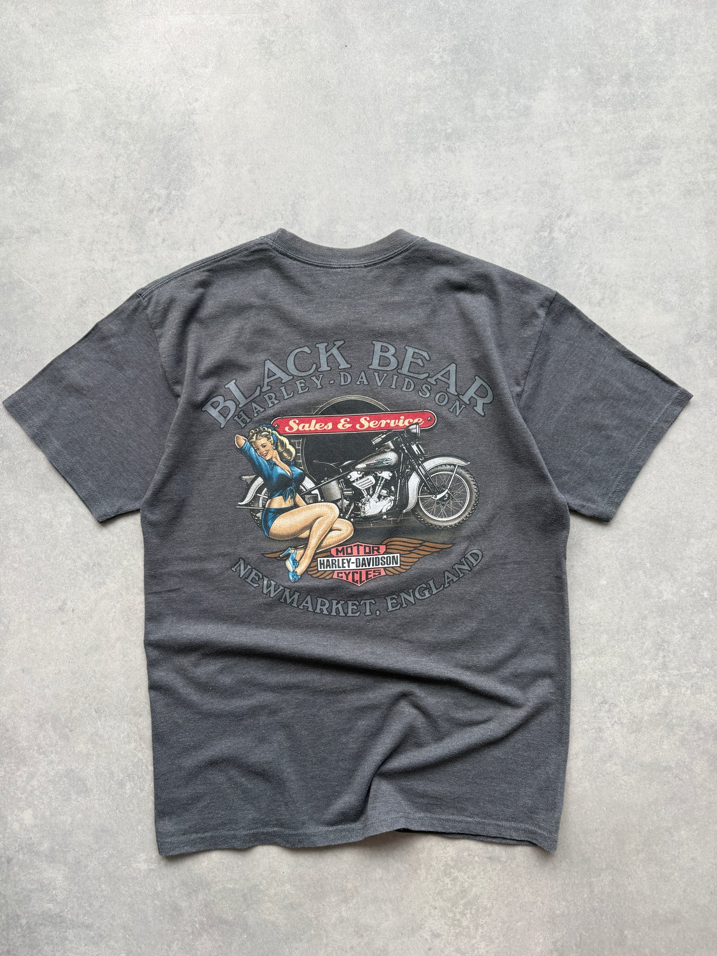 Harley Davidson vintage muška siva majica (L)