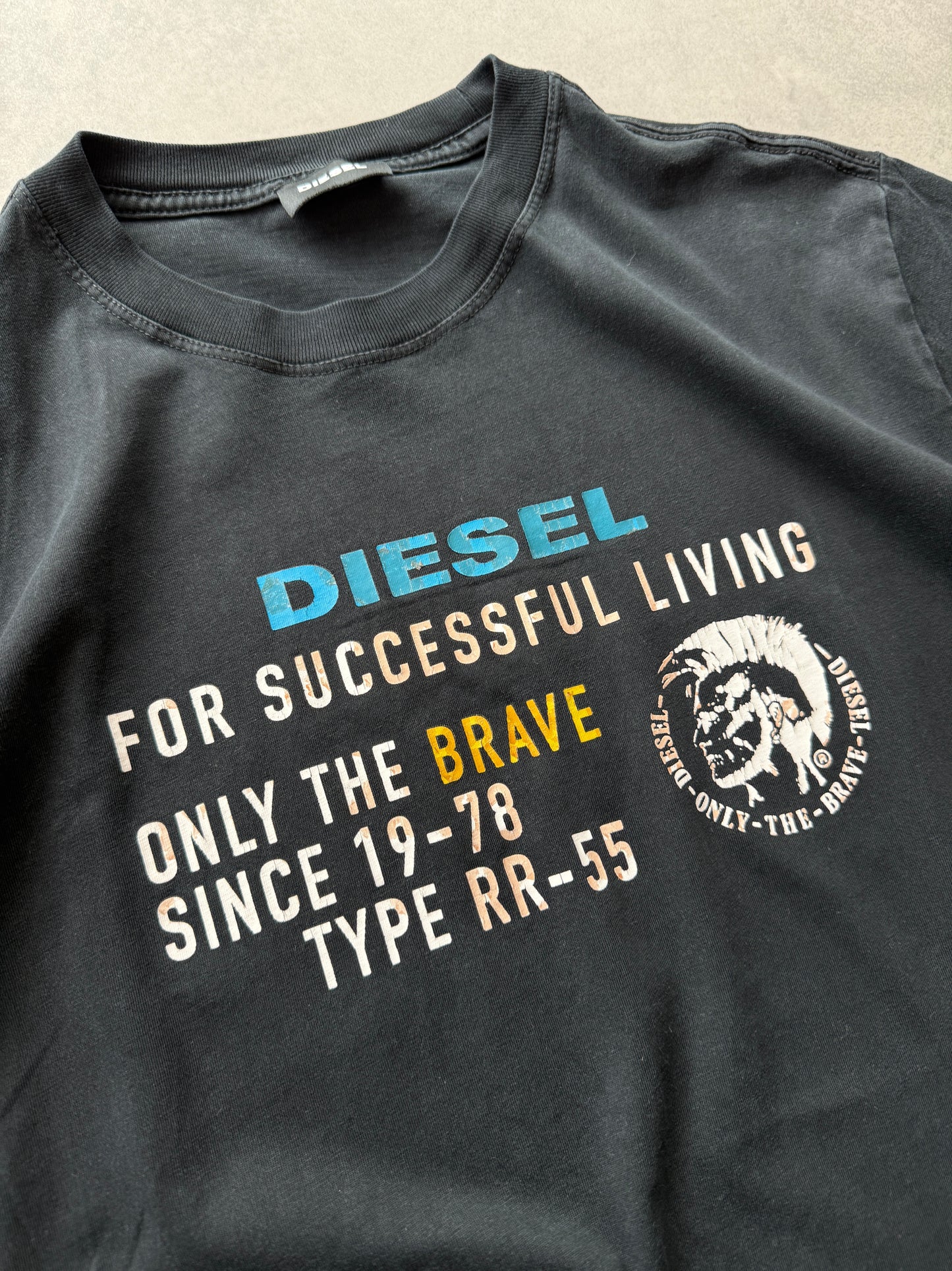 Diesel muška crna basic slim fit majica (M)