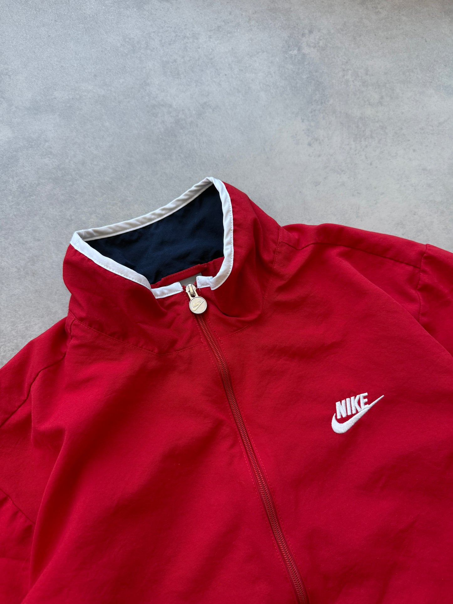 Nike 2000s muška šuškava crvena dukserica (S)