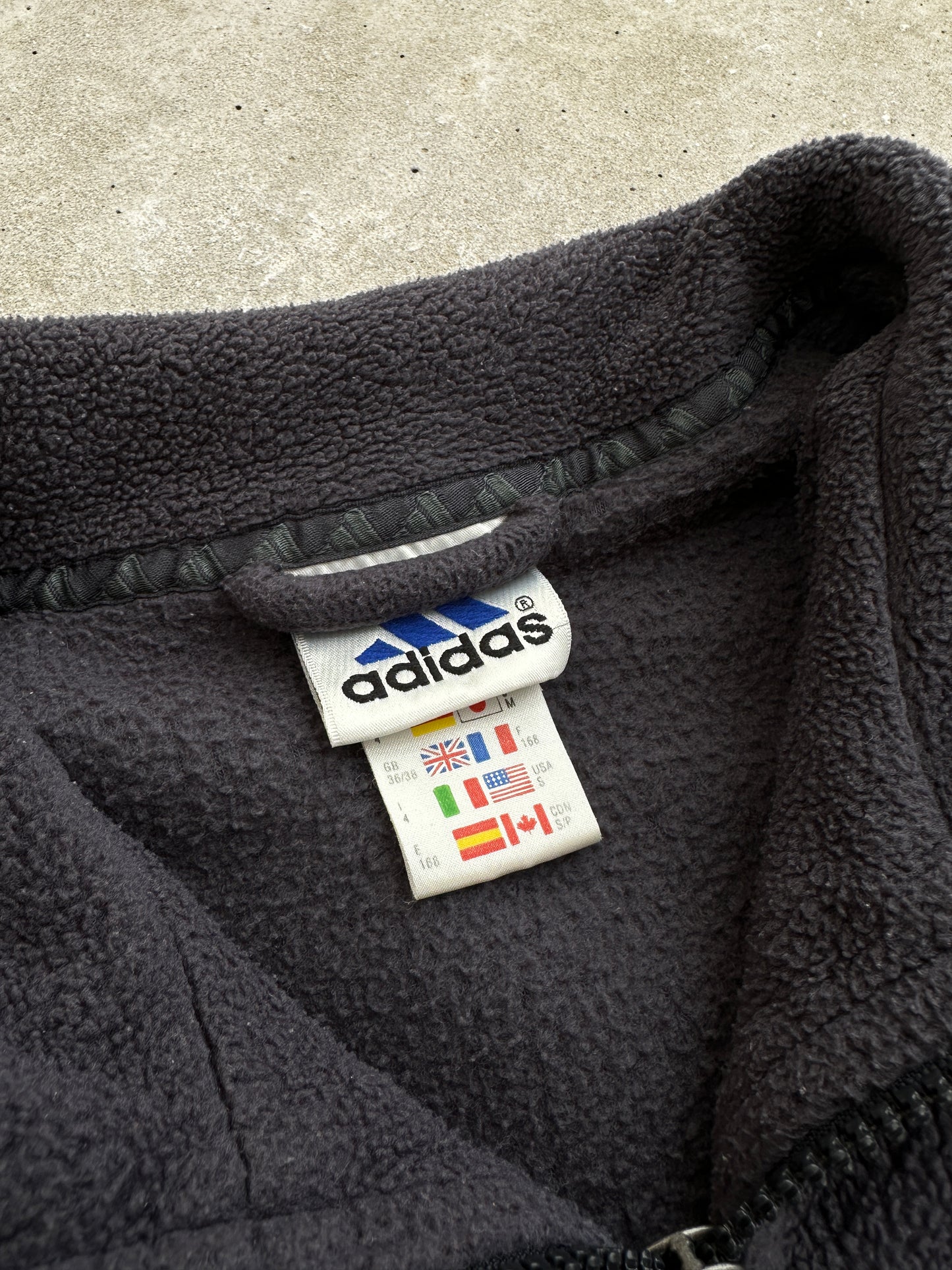 Adidas 1/4 zip vintage 90s muška fleece dukserica (S)