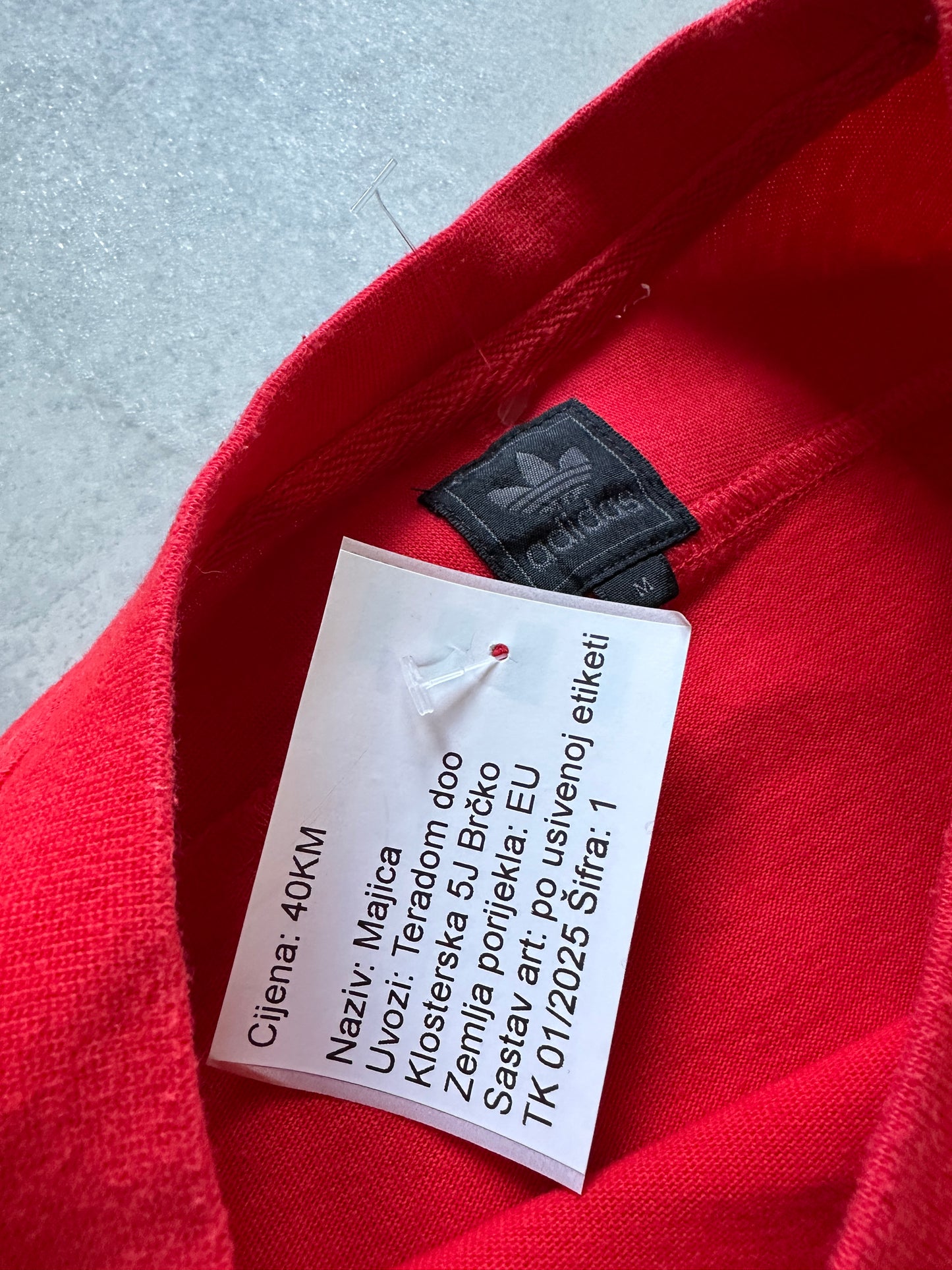 Adidas Team 2000s muška crvena majica (M)