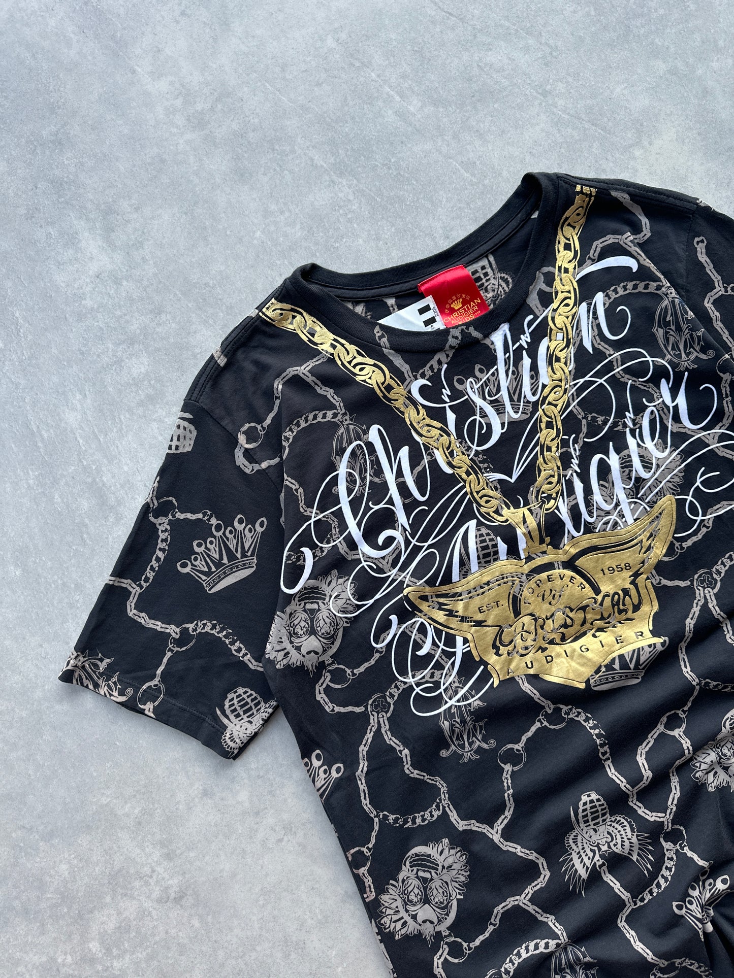 Christian Audigier Y2K ženska majica (M)