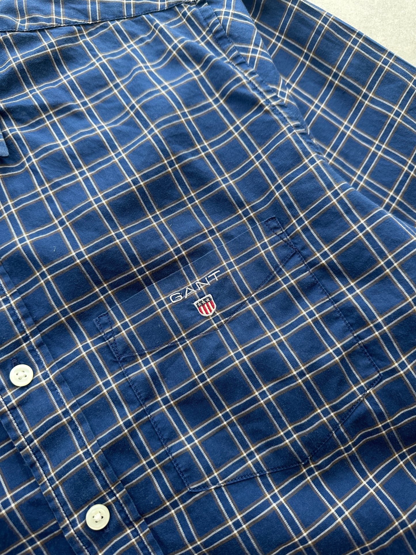 Gant muška karirana slim fit košulja (M)