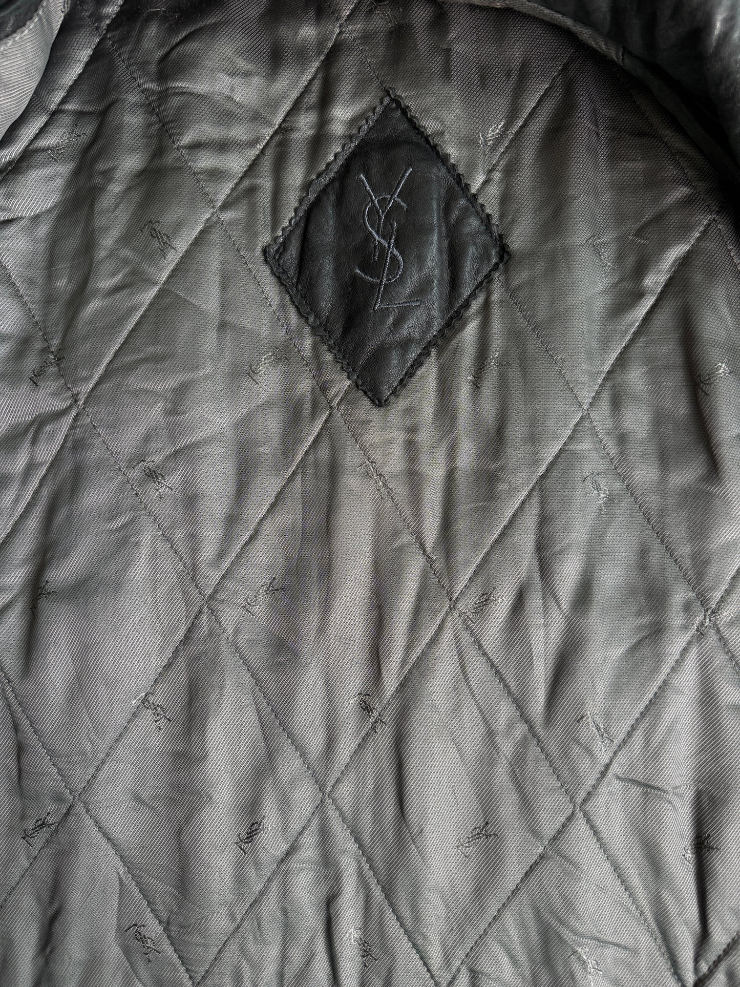 Yves Saint Lauren vintage 80s muška kožna jakna (L)